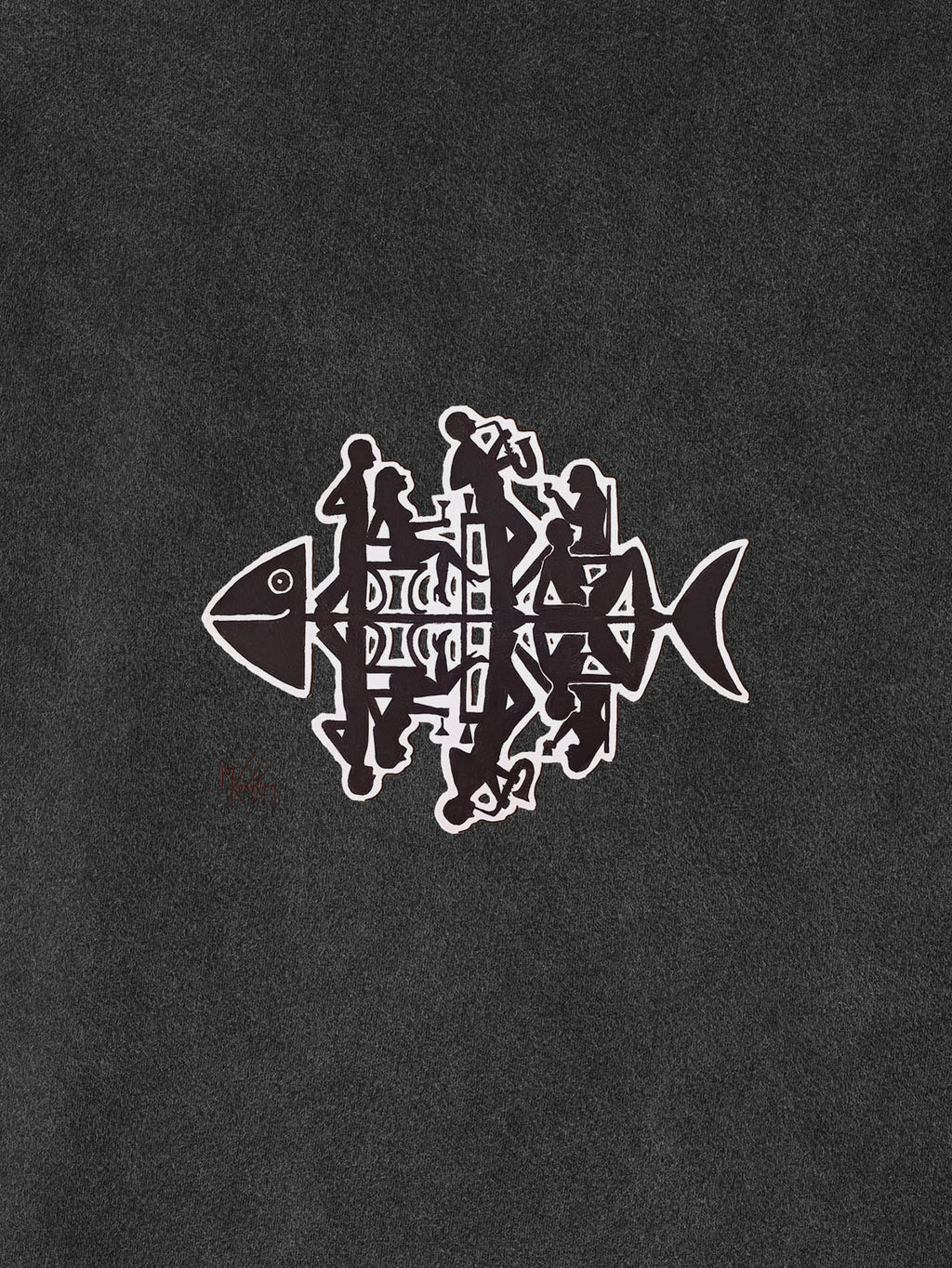 One fish …partying - Stonewashed Hoodie