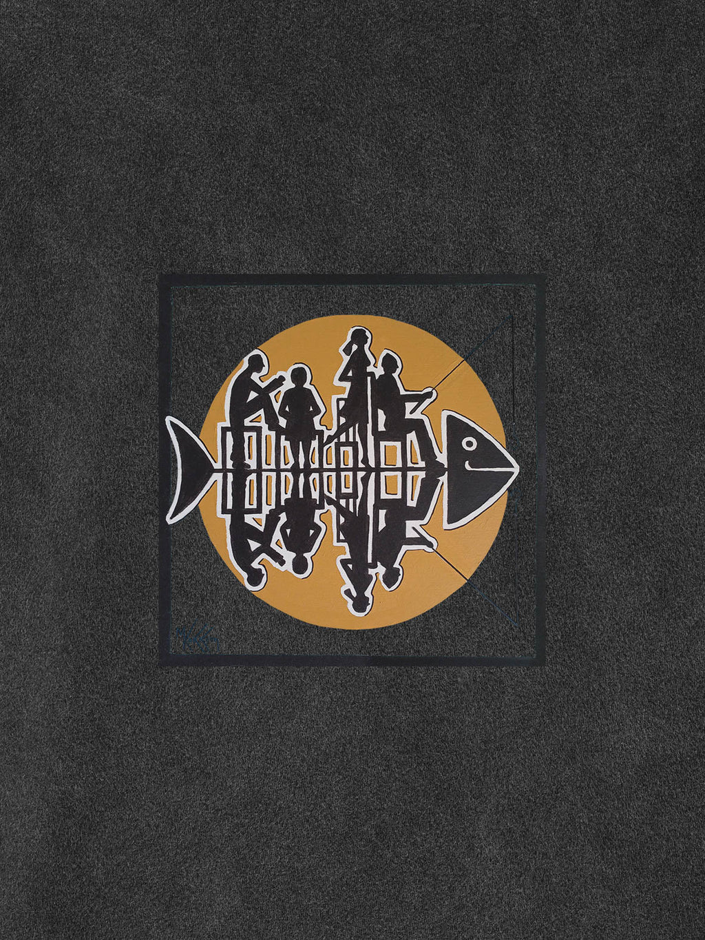 Waiting for the catch - Stonewashed Hoodie