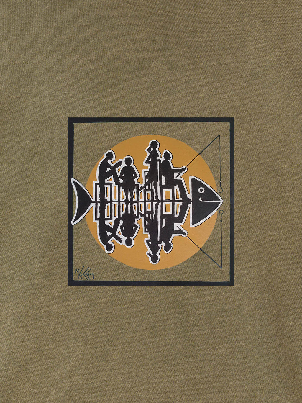 Waiting for the catch - Stonewashed Hoodie