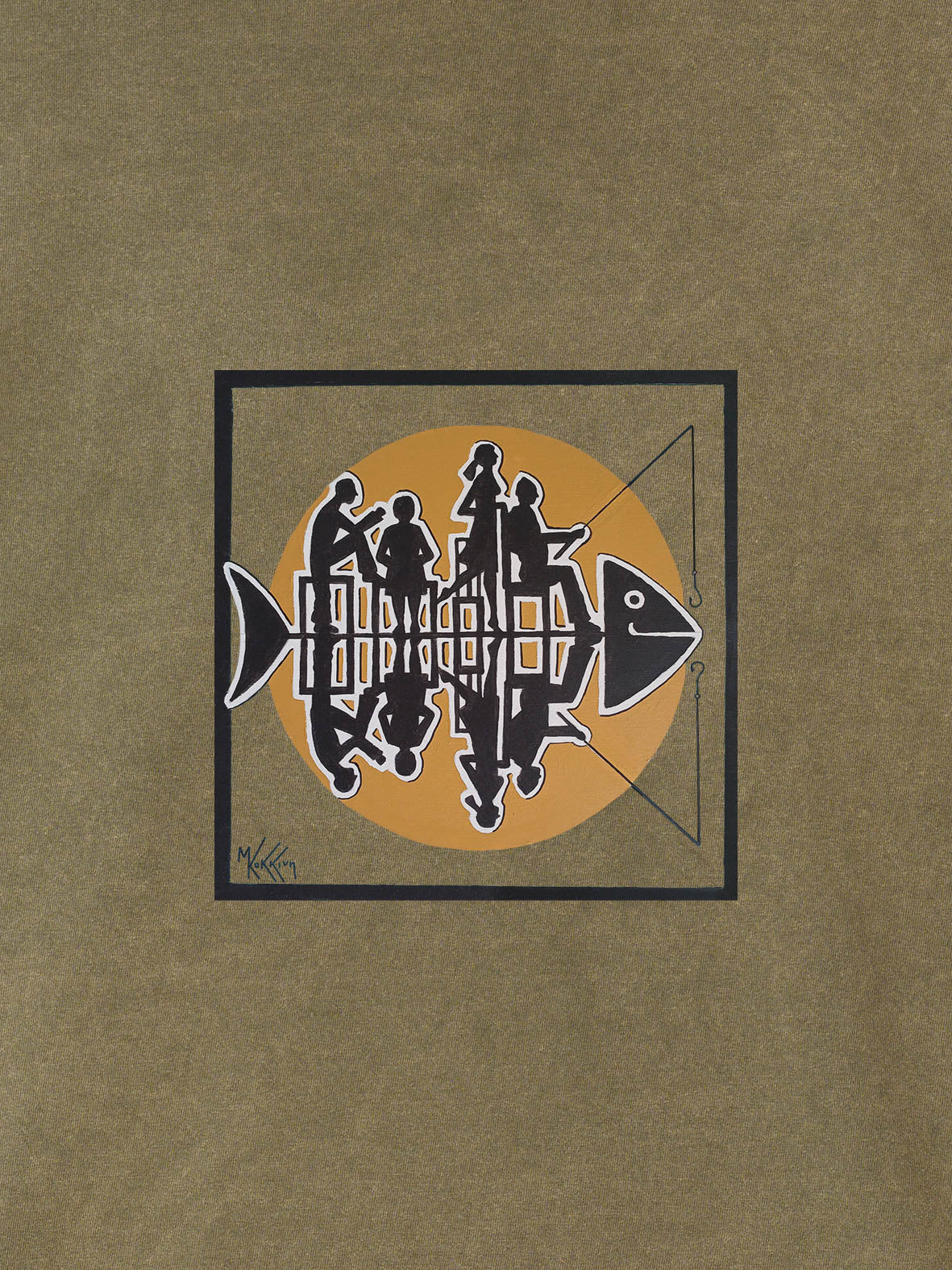 Waiting for the catch - Stonewashed Hoodie