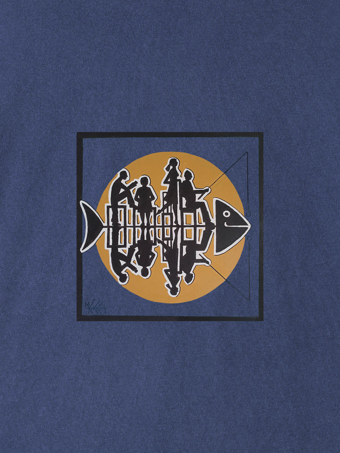 Waiting for the catch - Stonewashed Hoodie