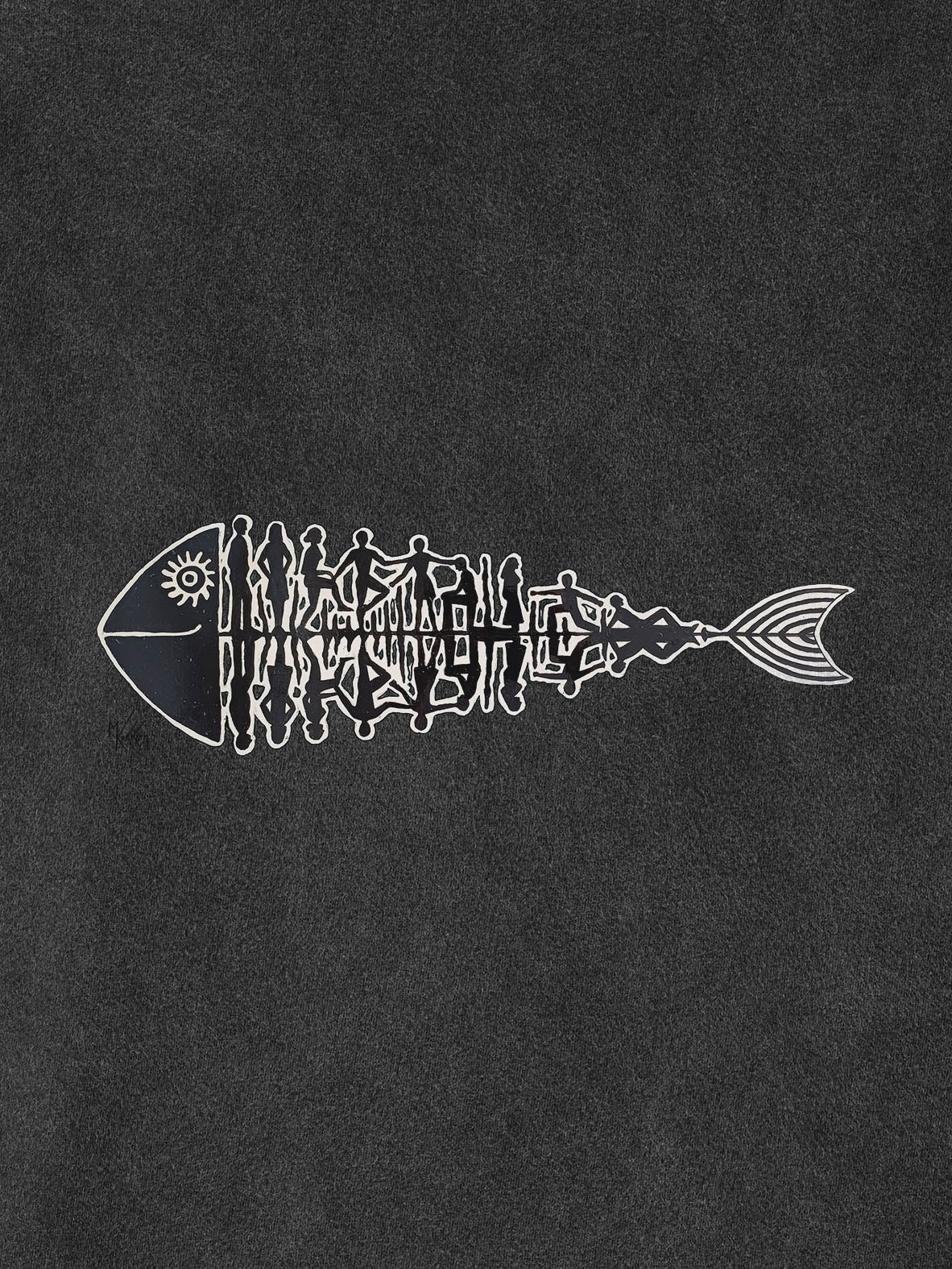 Fishbone - Stonewashed Hoodie