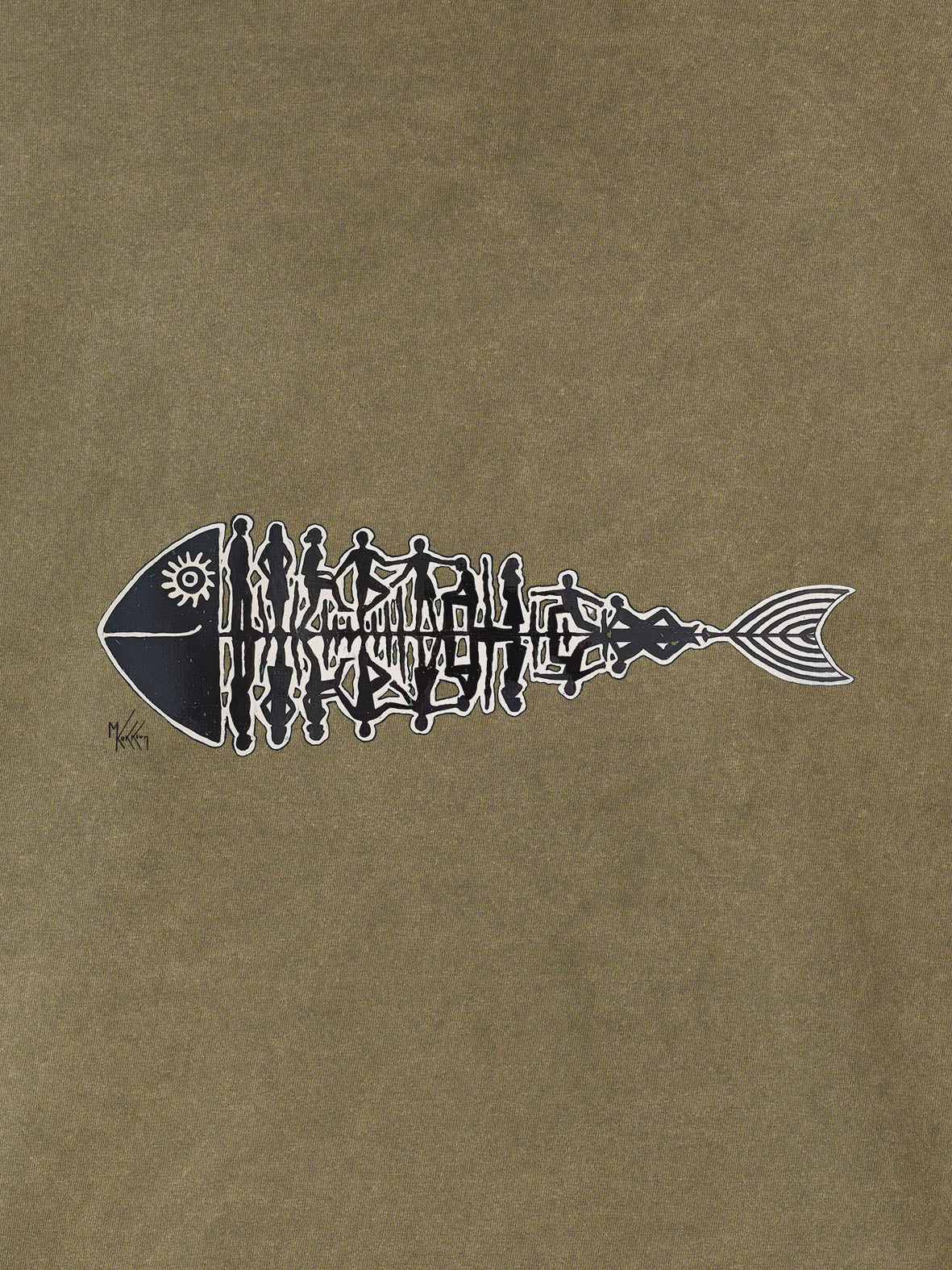 Fishbone - Stonewashed Hoodie