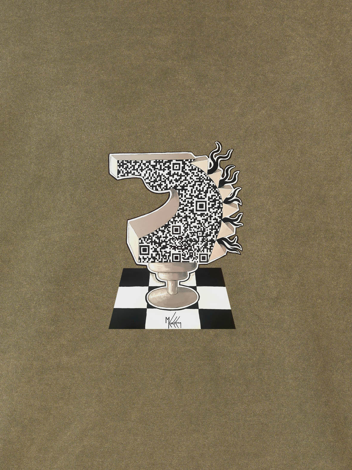 The letter 'Gamma' - Stonewashed Hoodie