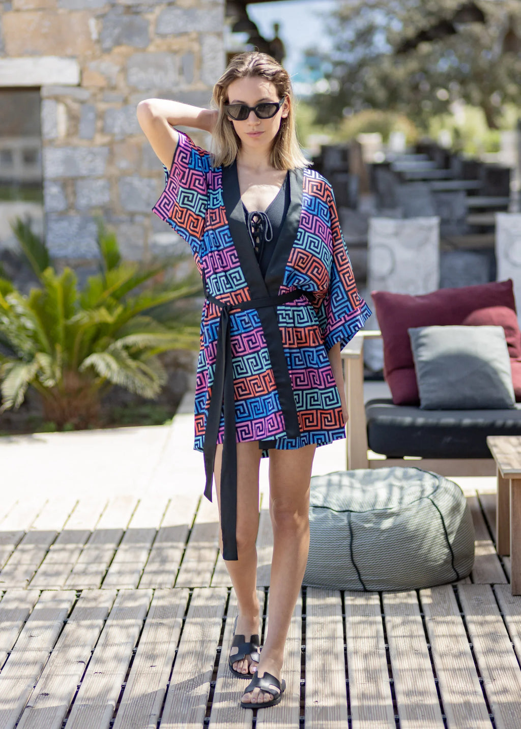 Meandros Pattern - Kimono
