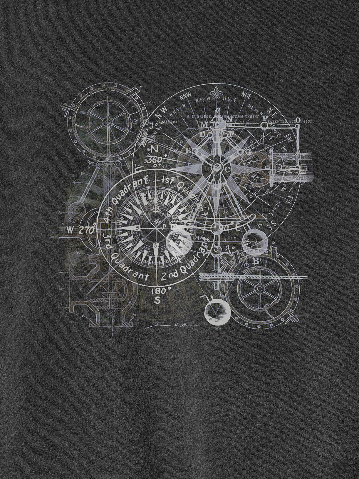 Compass Vintage - Stonewashed T-Shirts