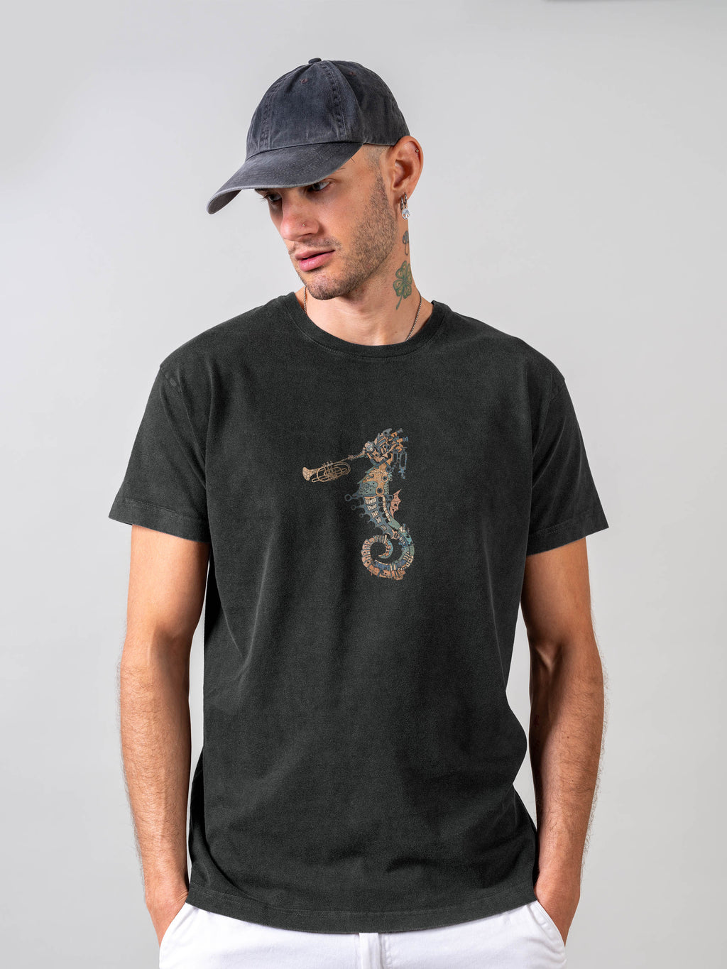 Ballad of the mechanical seahorse - Stonewashed T-Shirts