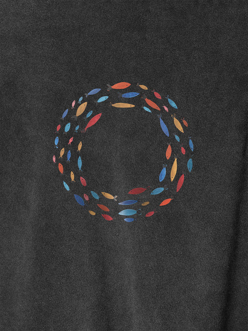 Aegean Fish Circle - Stonewashed T-Shirts