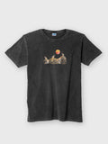 Cretan goats on a jagged ridge - Stonewashed T-Shirts