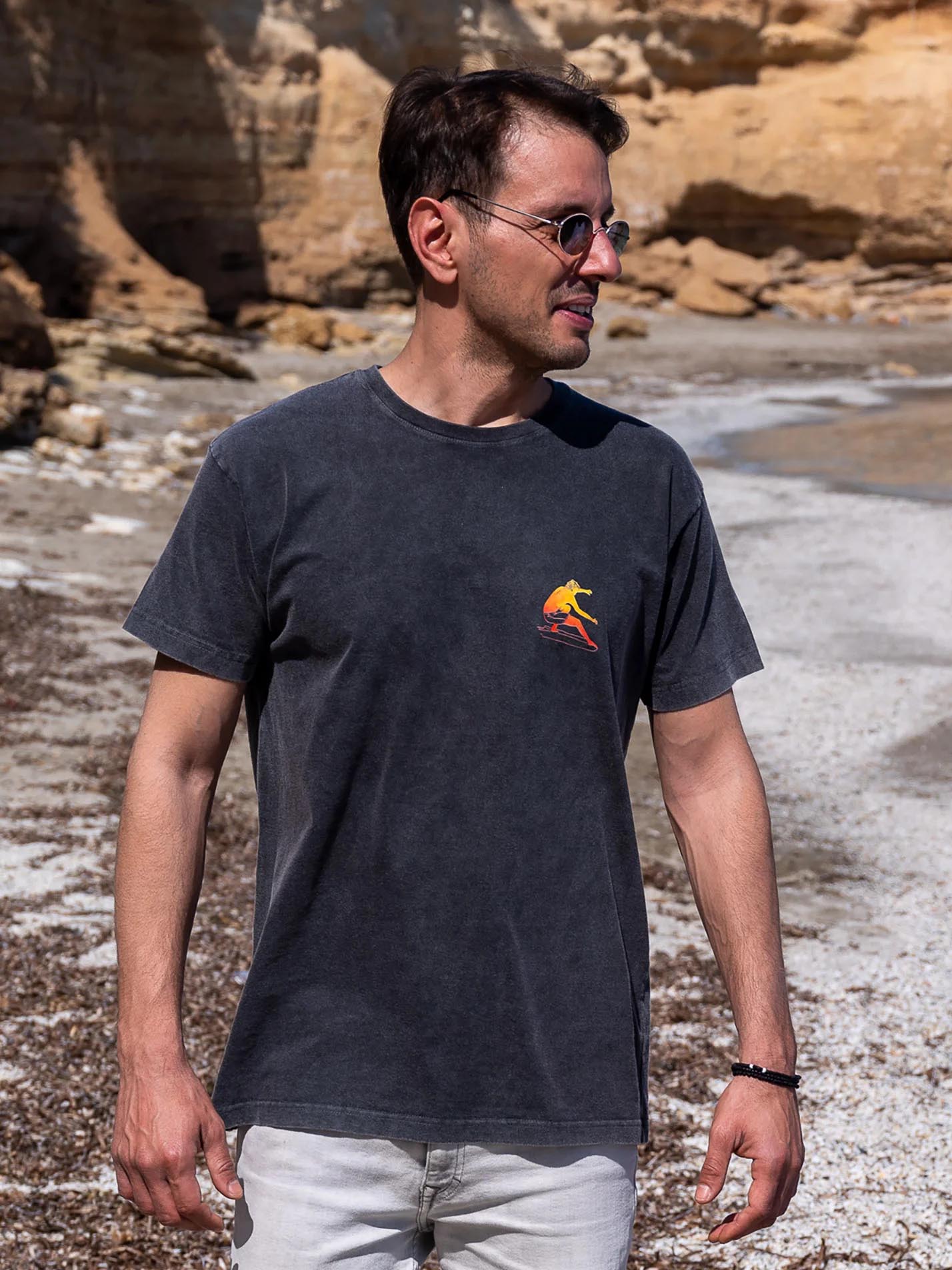 Rising Wave Surfer - Μπλούζες Πετροπλυμένες