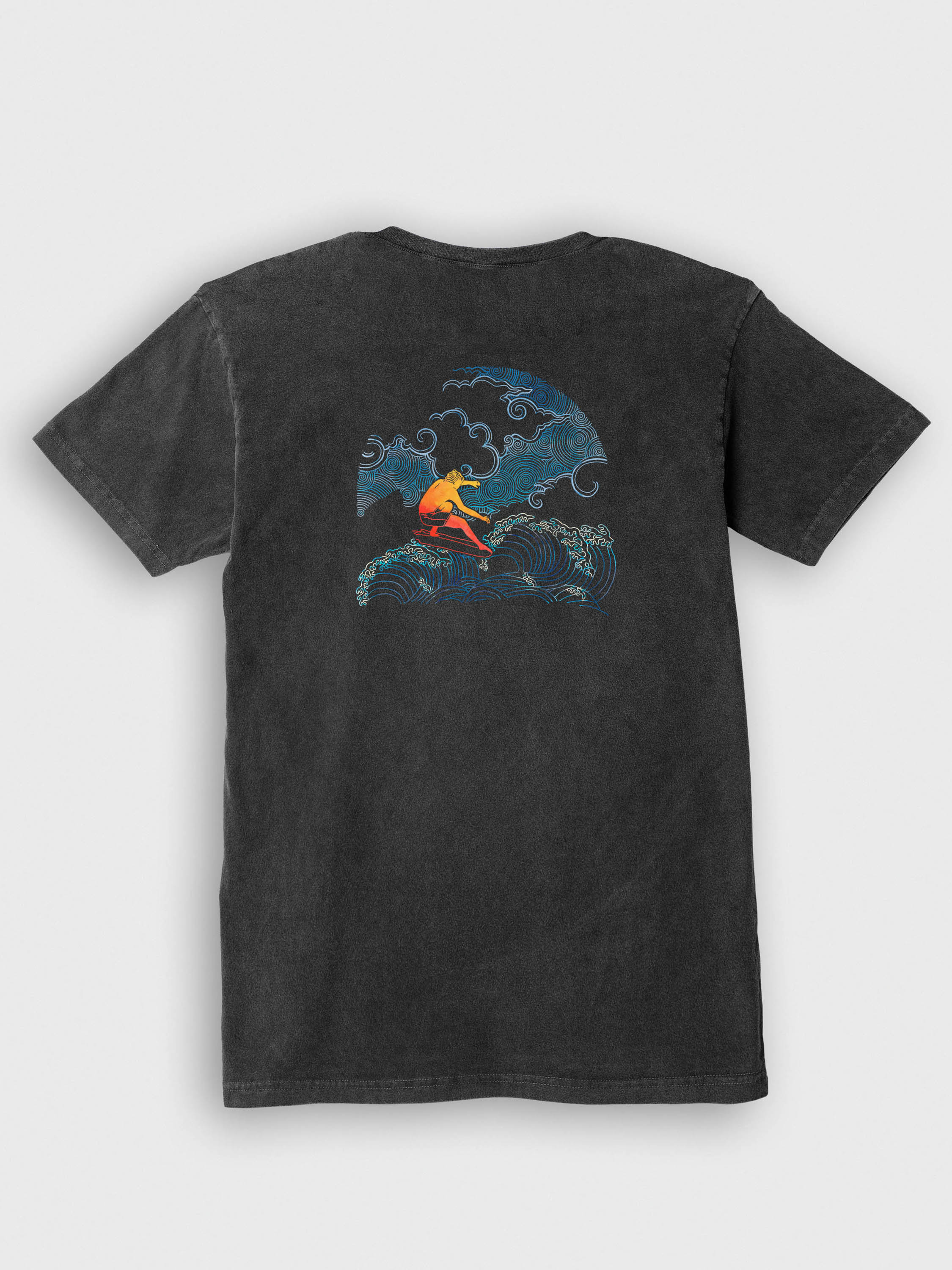 Rising Wave Surfer - Μπλούζες Πετροπλυμένες