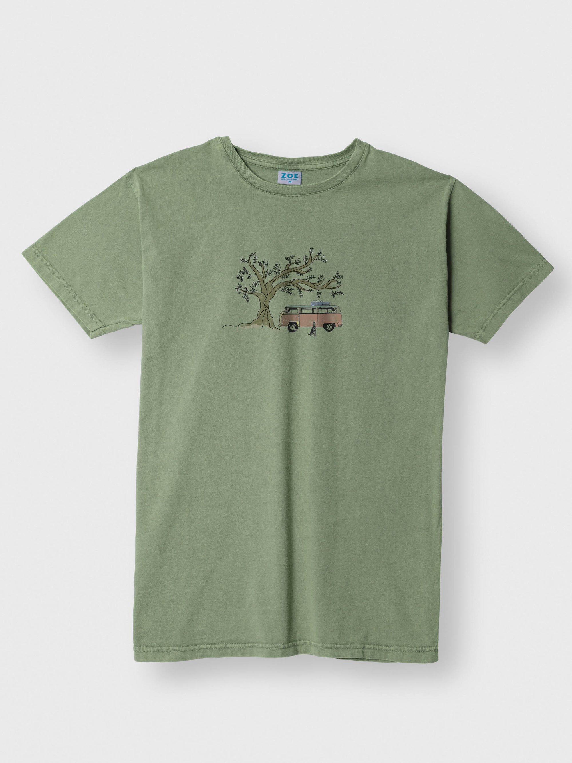 Olive Tree Camper - Stonewashed T-Shirts