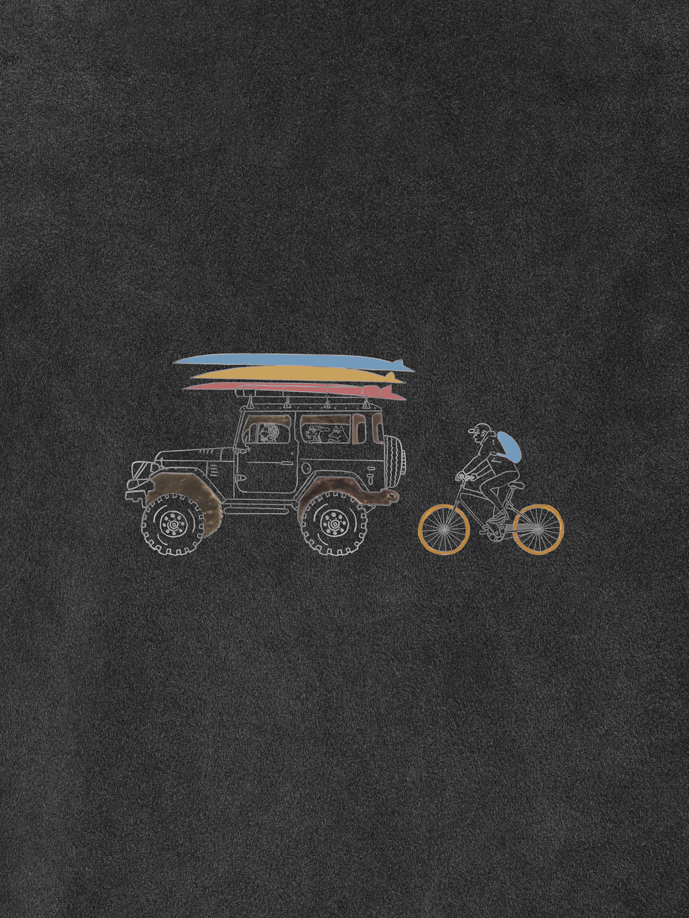 Jeep &amp; Ποδηλάτης - Μπλούζες Πετροπλυμένες