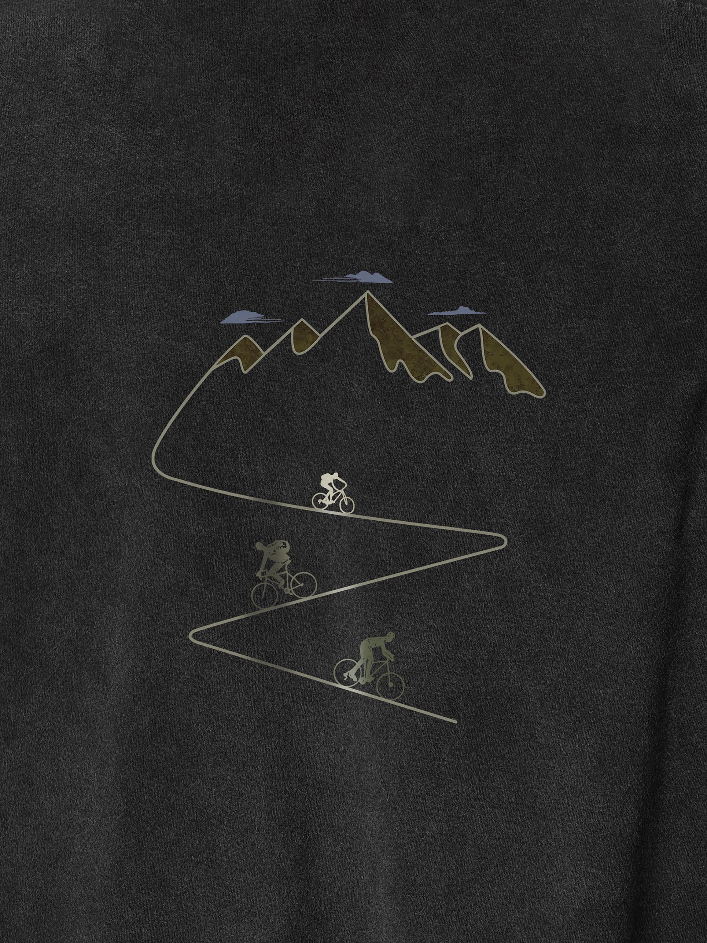 Mountain bike ride - Stonewashed T-Shirts