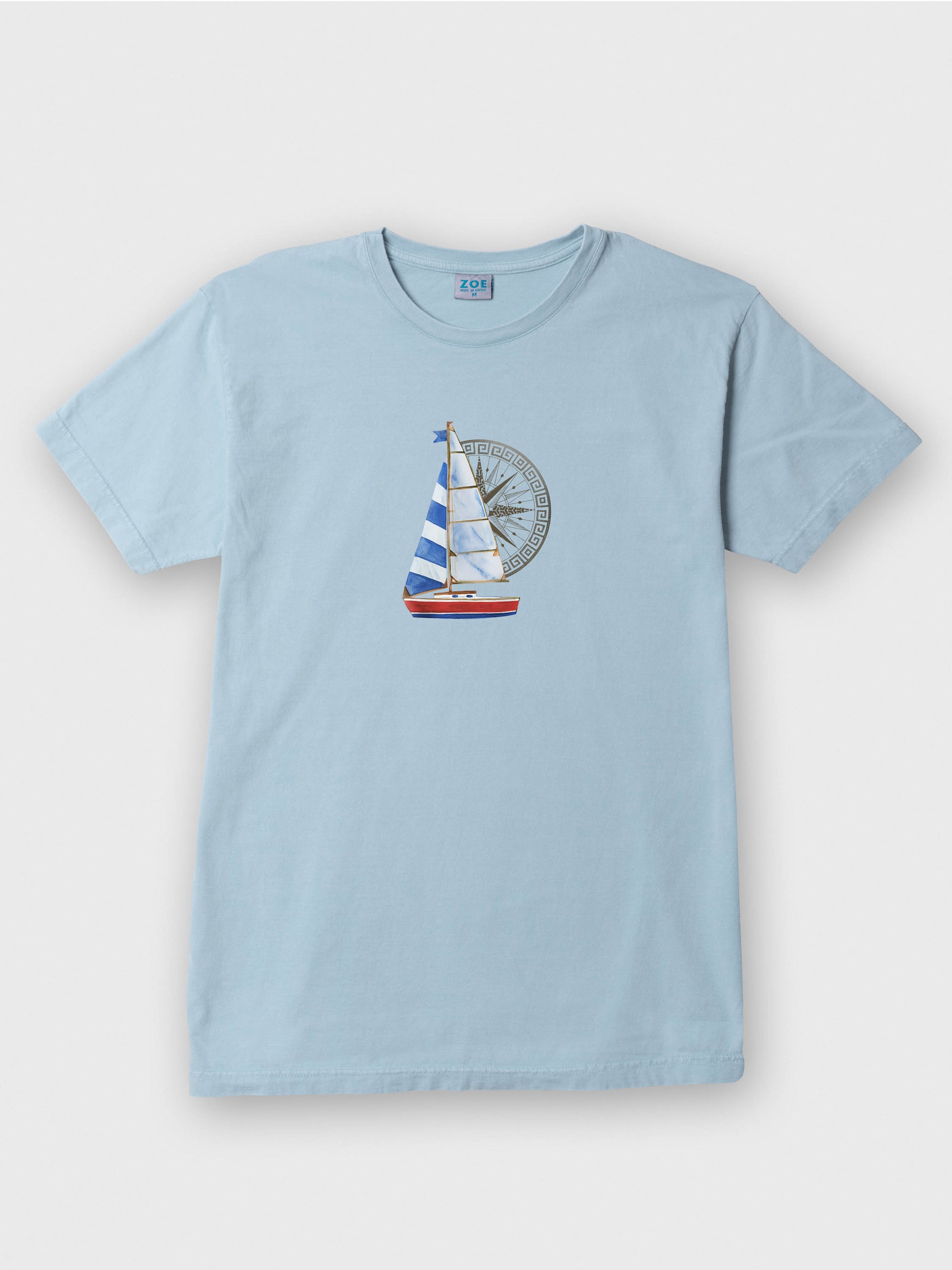 Sailing boat & Compass - Stonewashed T-Shirts