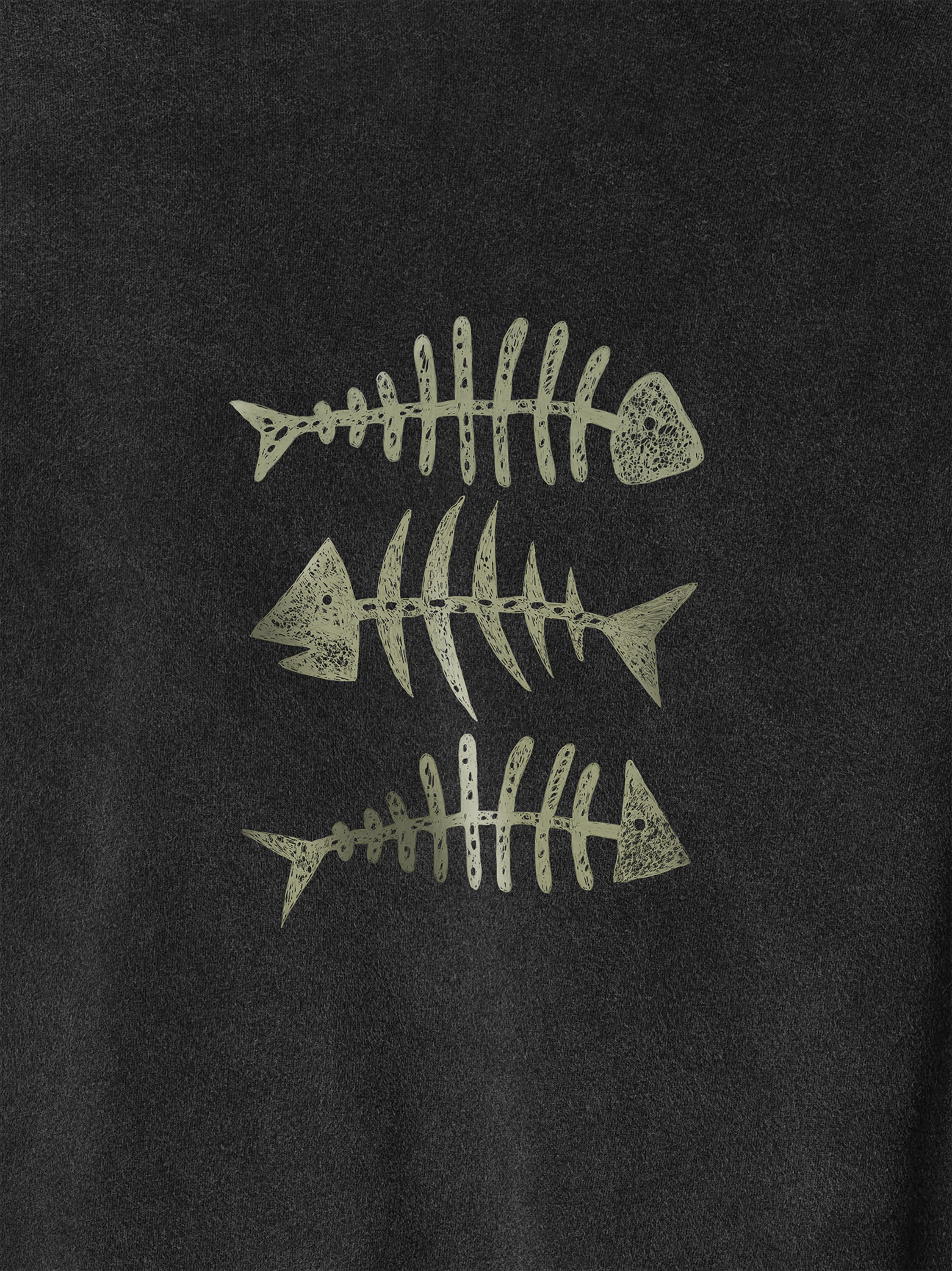 Fish Bones Trio - Stonewashed T-Shirts