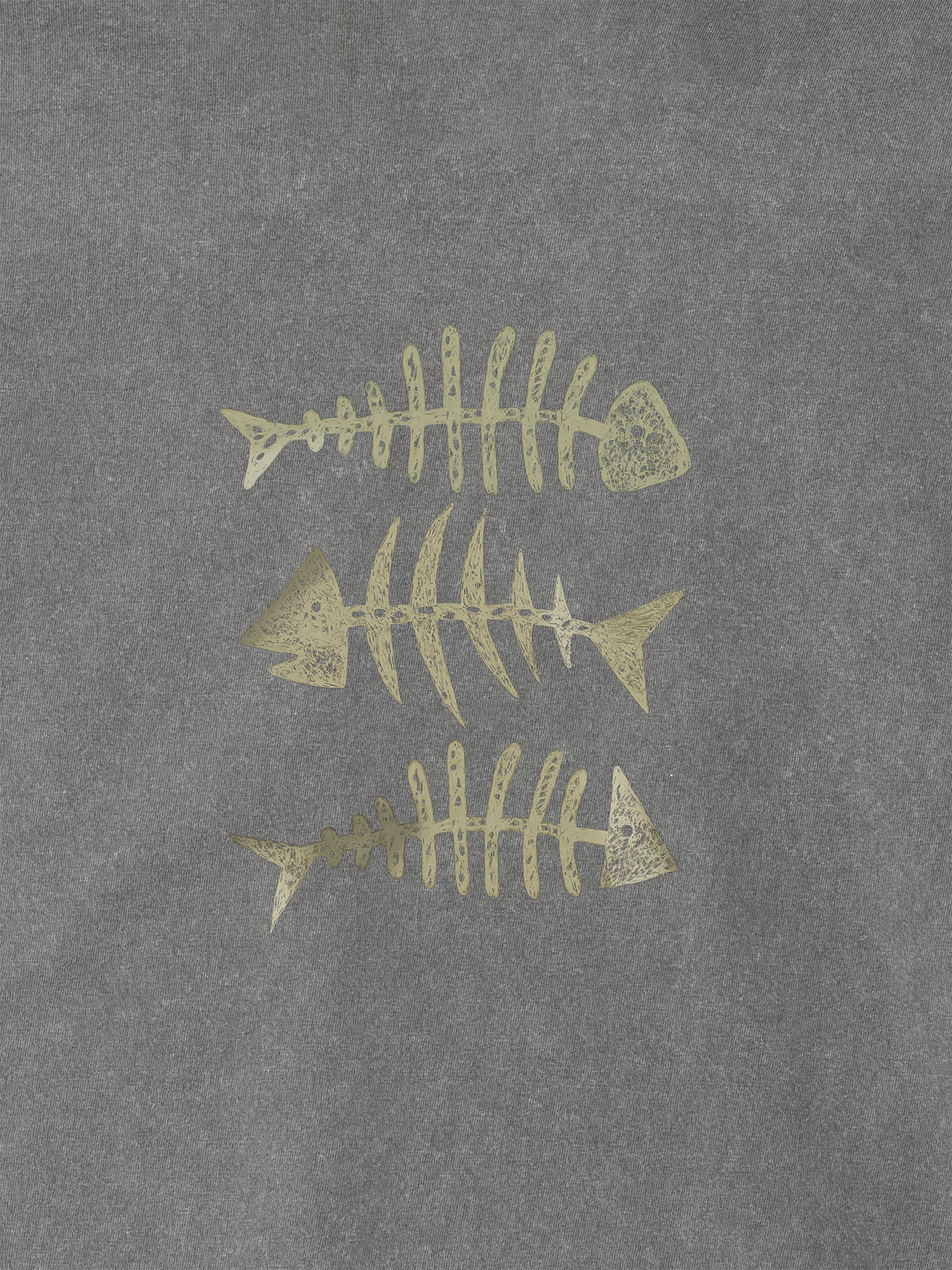 Fish Bones Trio - Stonewashed T-Shirts