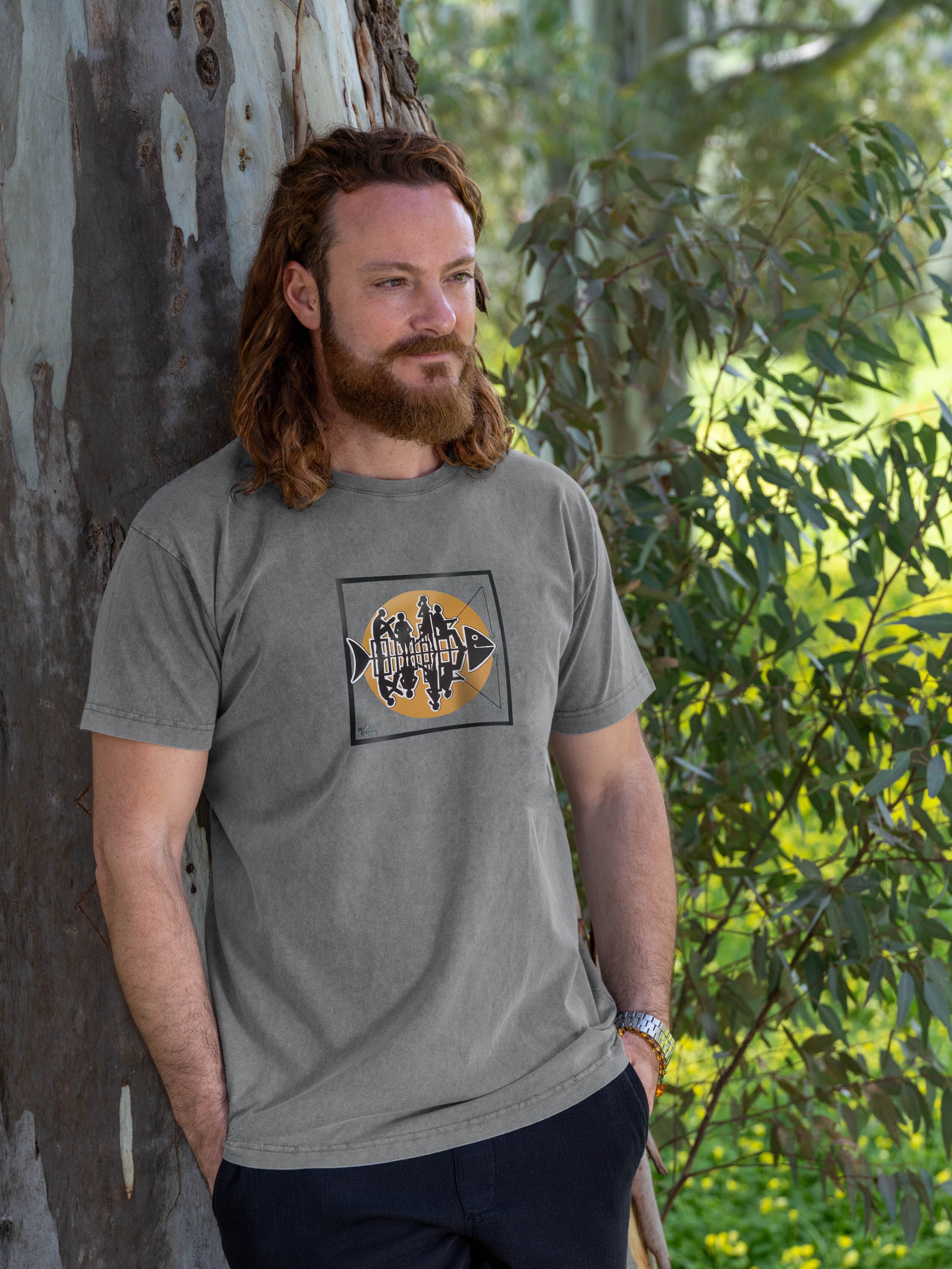 Waiting for the catch - Stonewashed T-Shirts