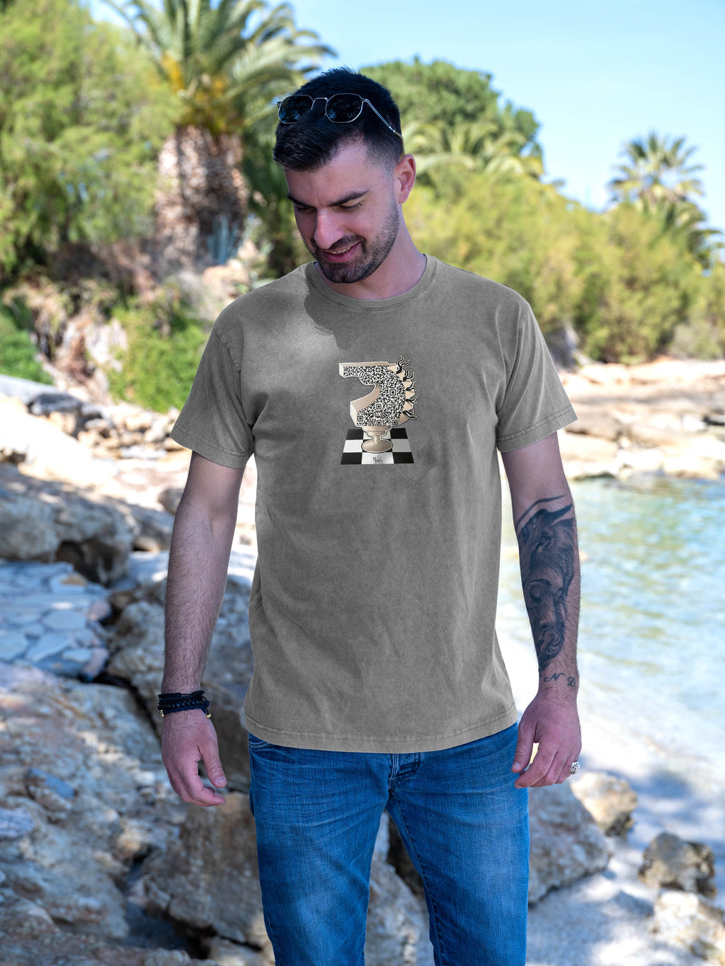 The letter 'Gamma' - Stonewashed T-Shirts