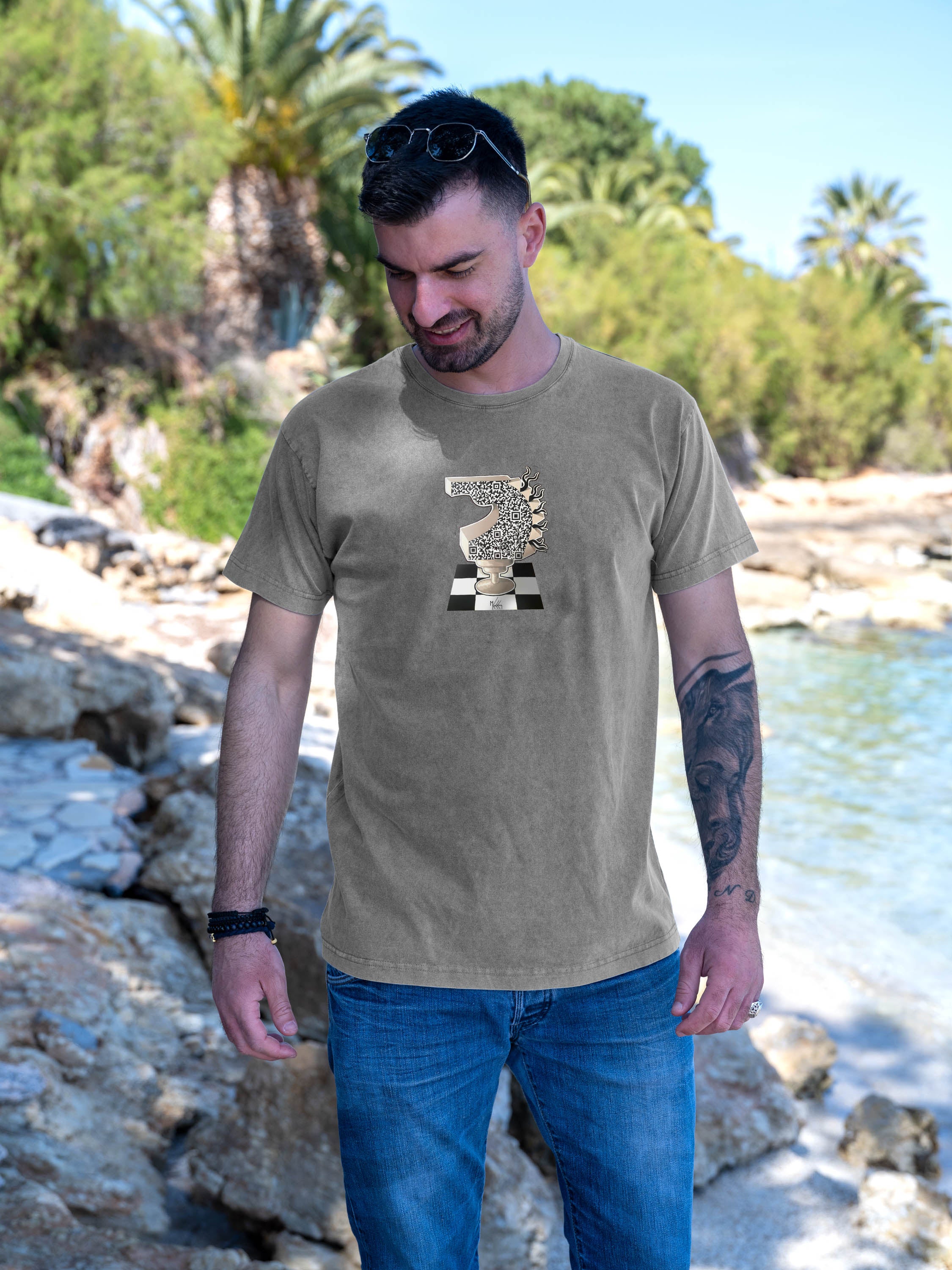 The letter 'Gamma' - Stonewashed T-Shirts