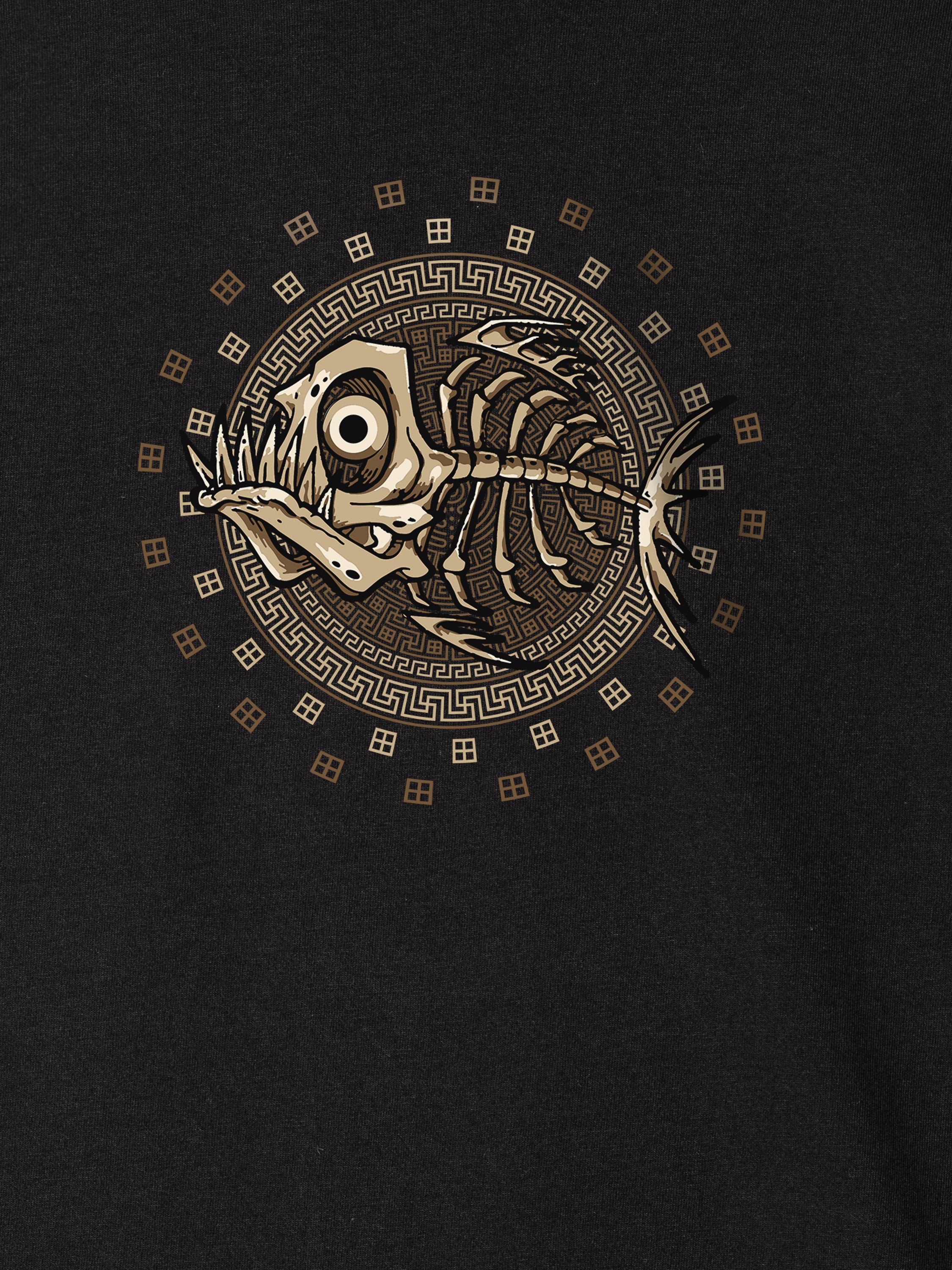 Fishbone Disk - T-Shirts
