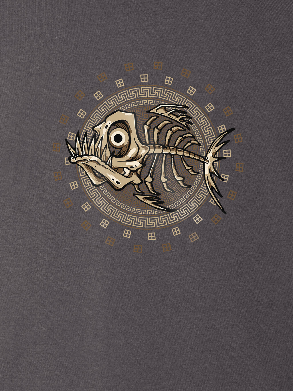 Fishbone Disk - T-Shirts