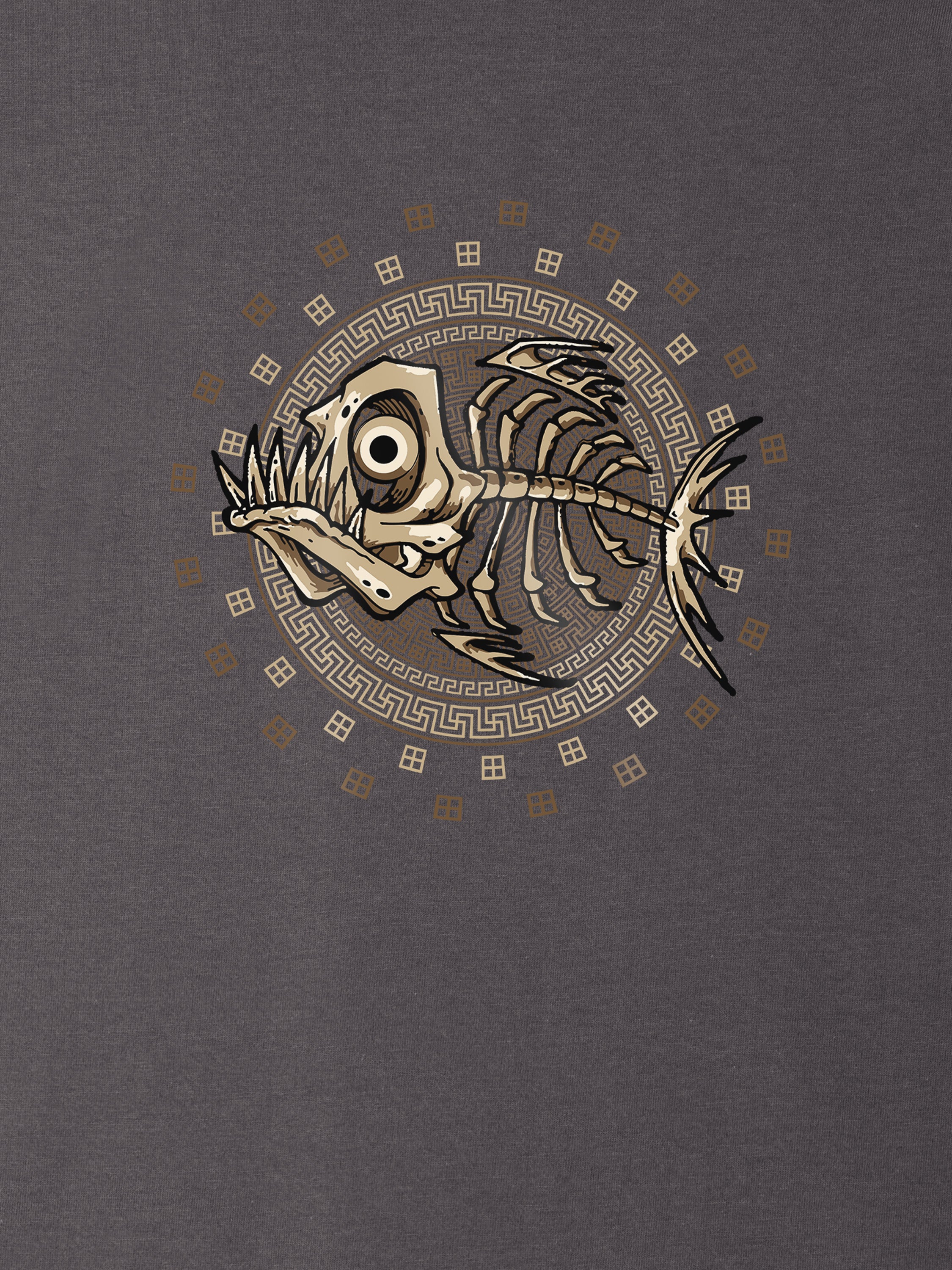 Fishbone Disk - T-Shirts