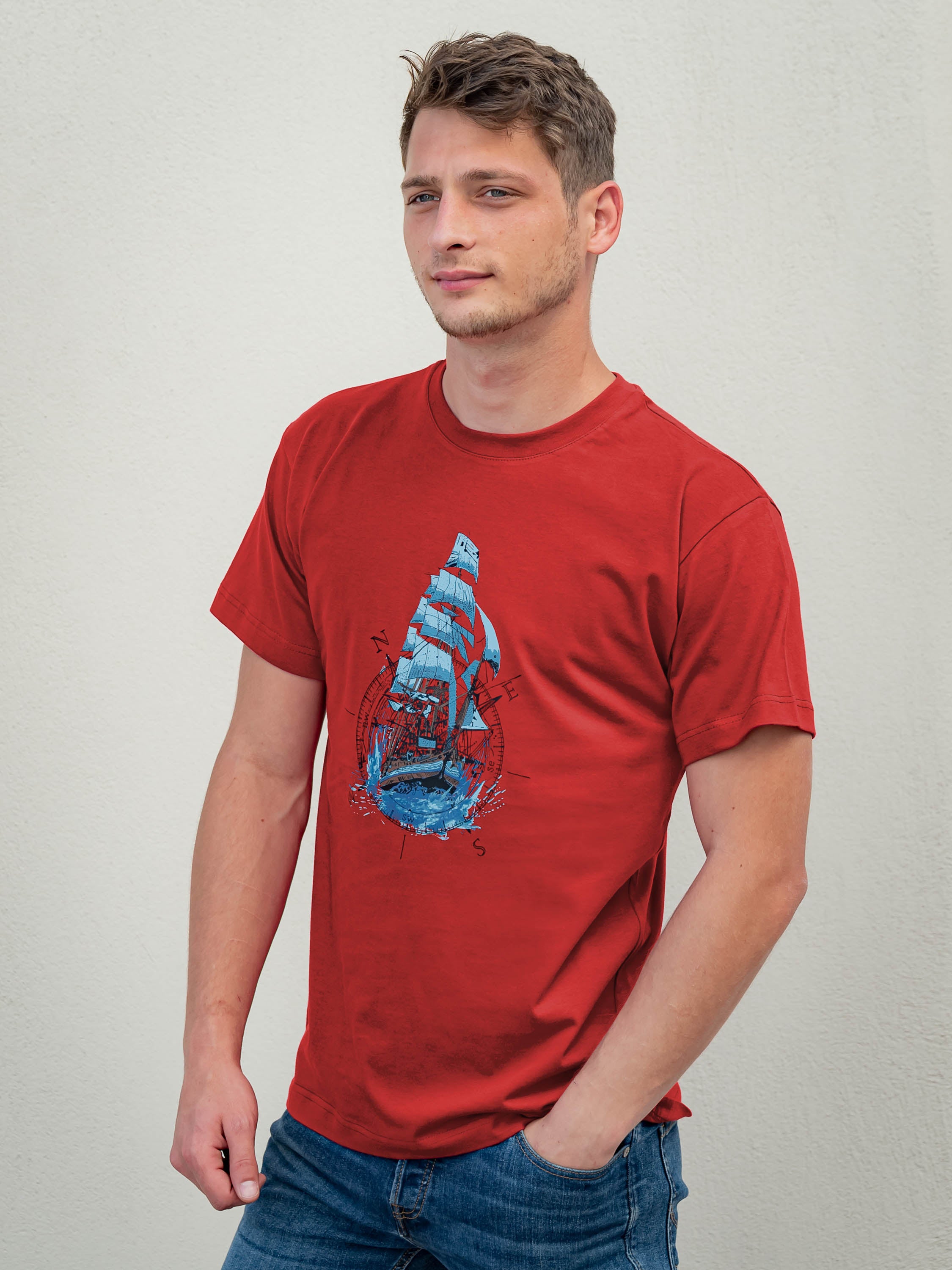 Compass Ship - T-Shirts
