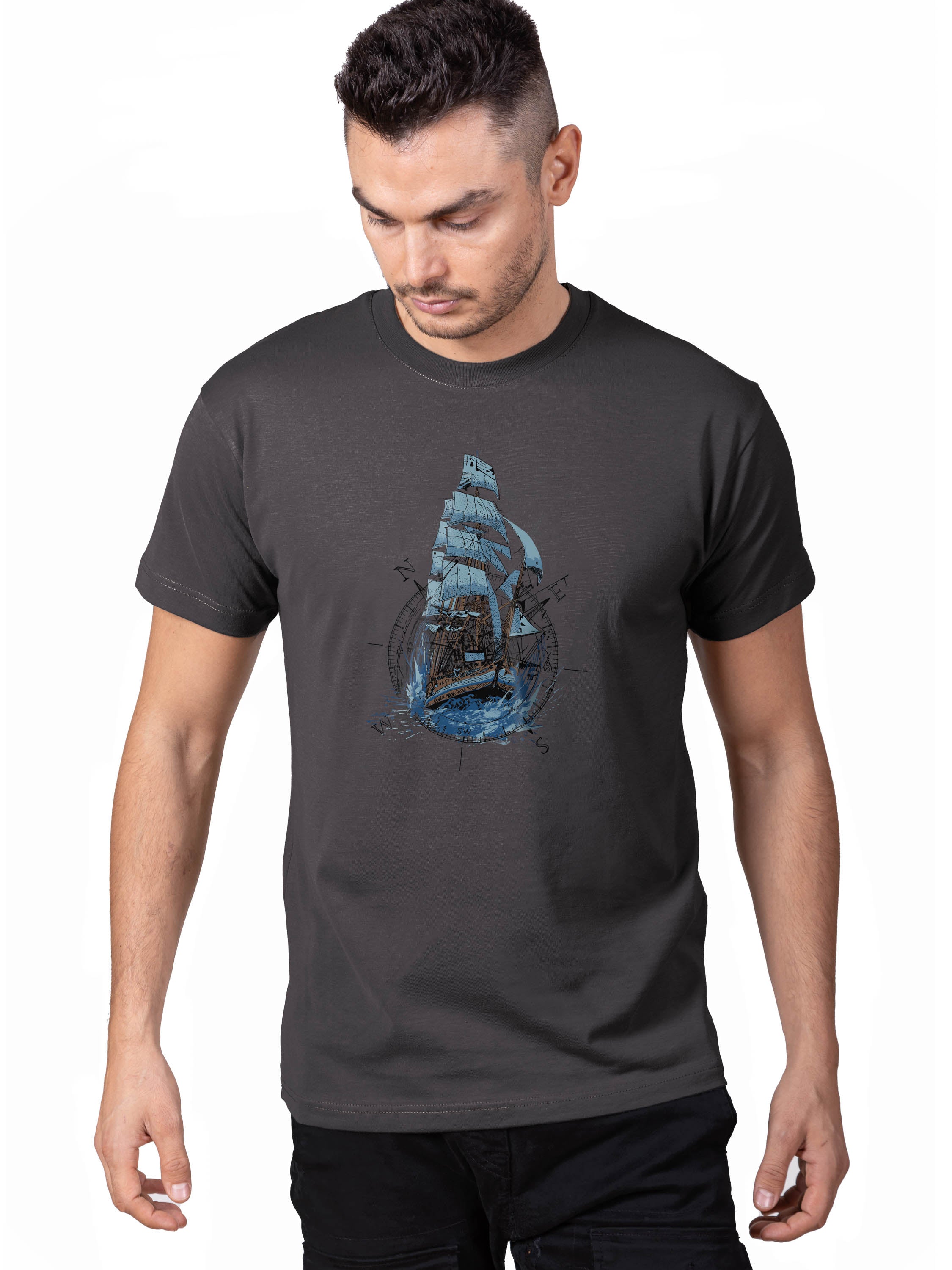 Compass Ship - T-Shirts