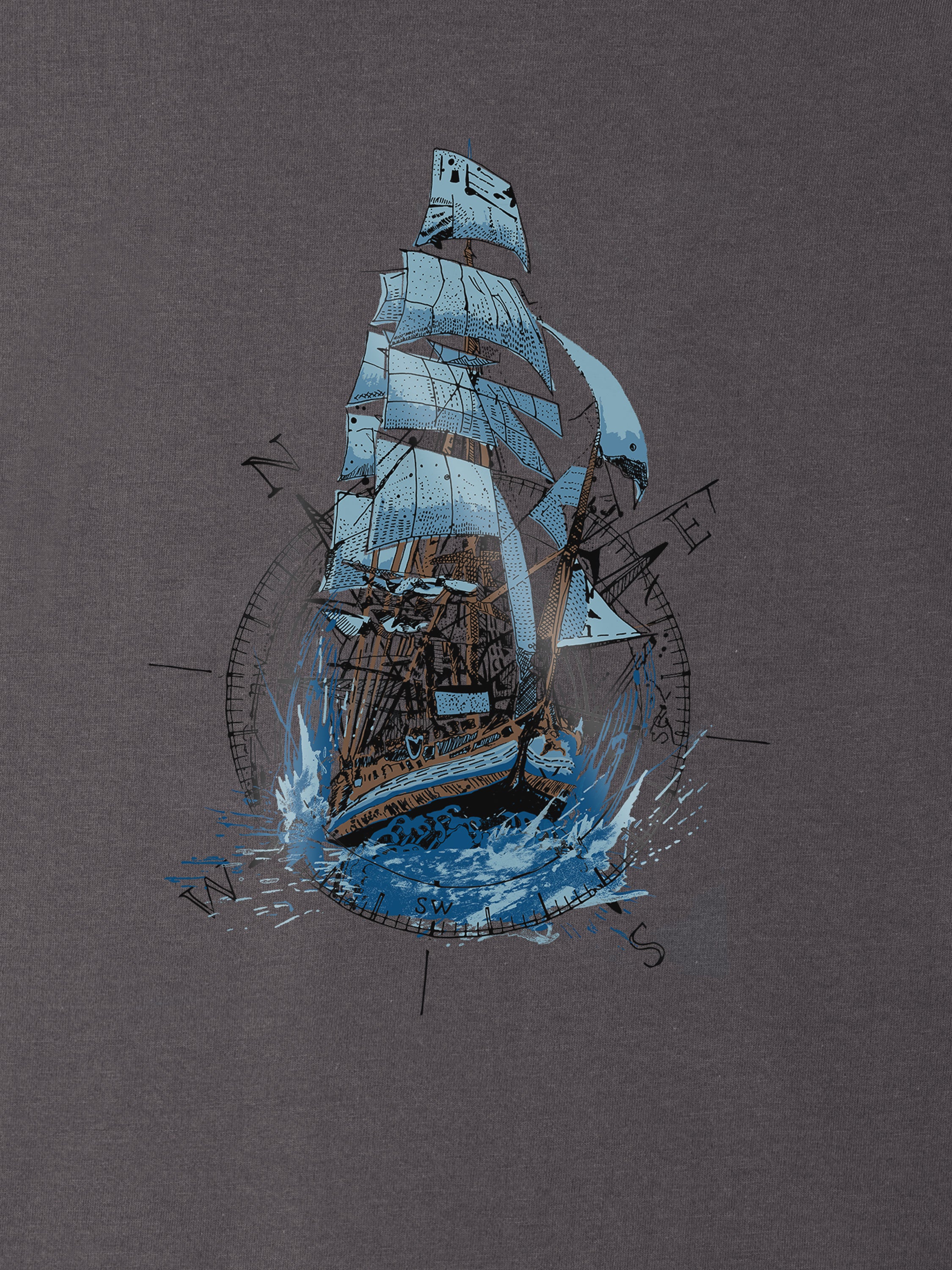 Compass Ship - T-Shirts