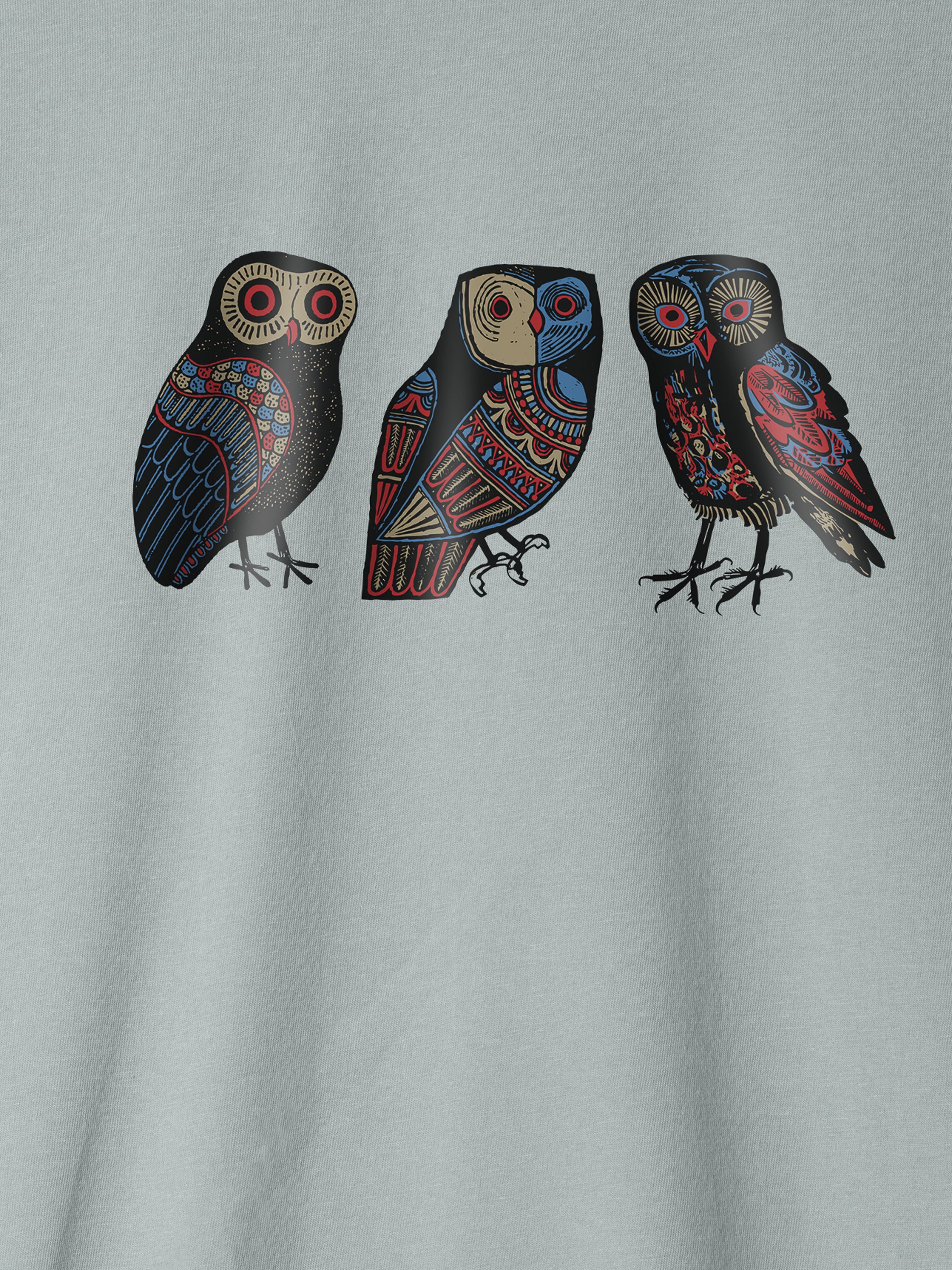 Ethnic Owls - T-Shirts