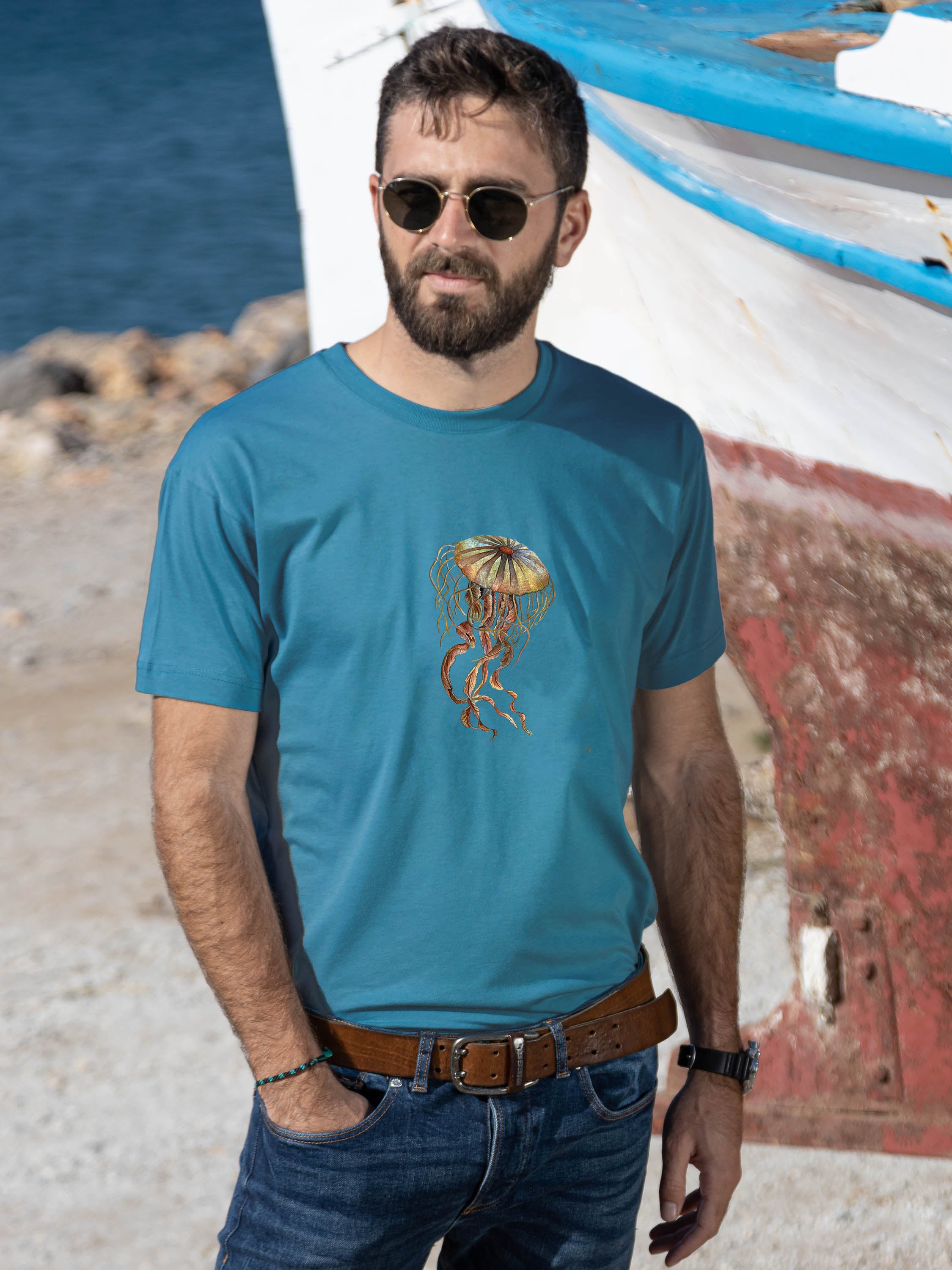 Gold Jellyfish - T-Shirts