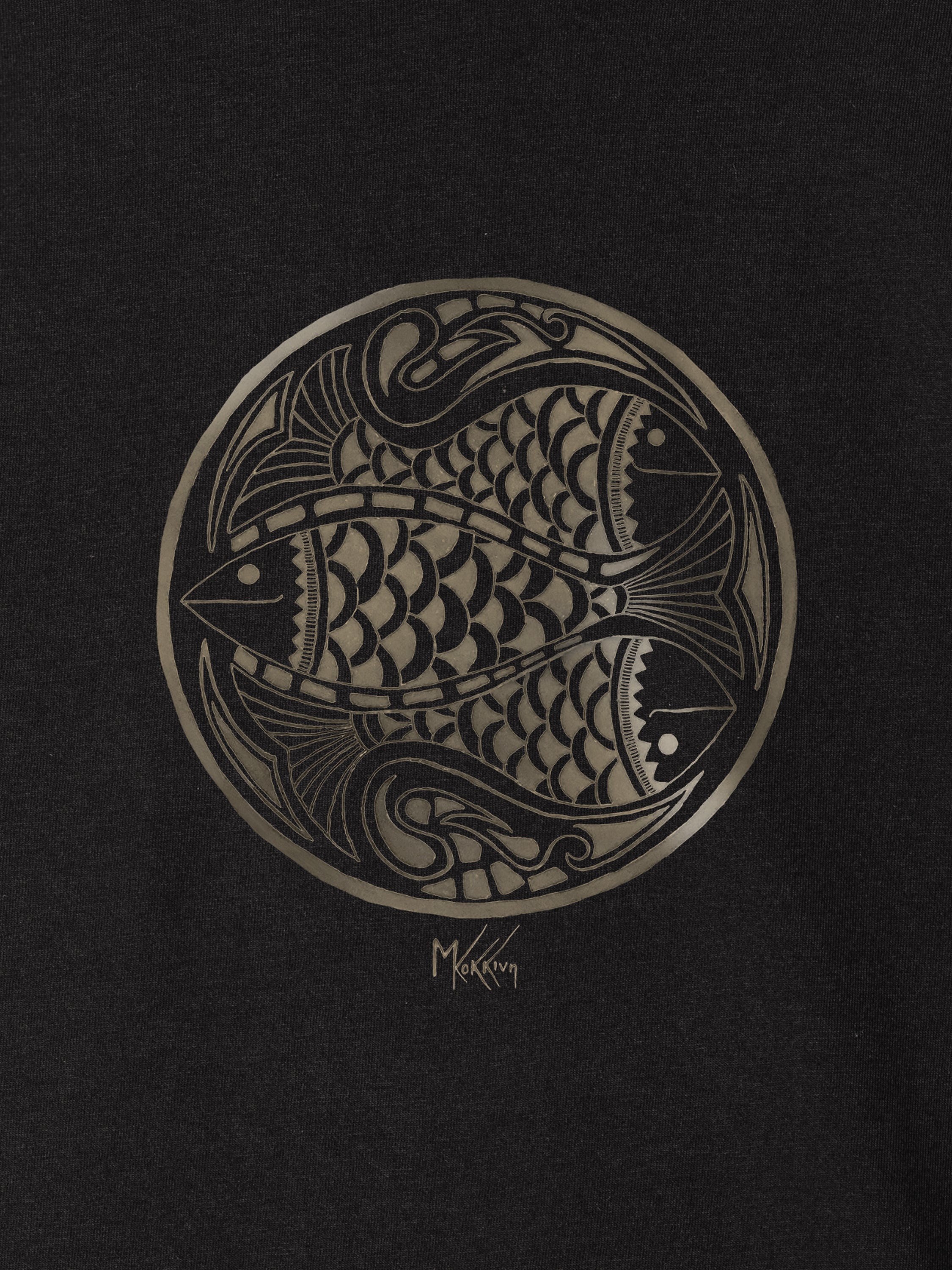 Maria Kokkini - Three Fish in Circle - T-Shirts