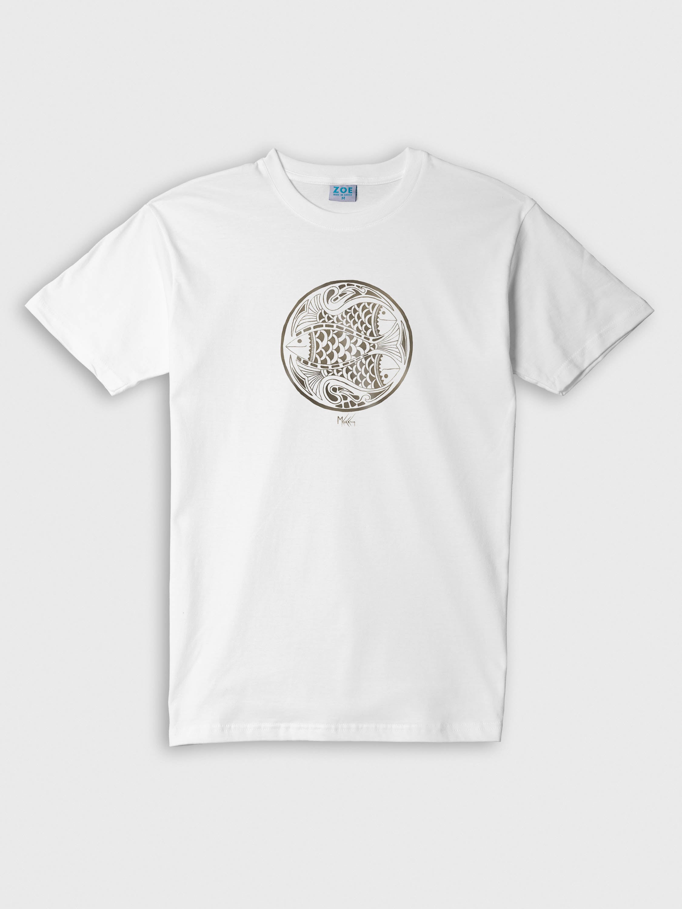 Maria Kokkini - Three Fish in Circle - T-Shirts