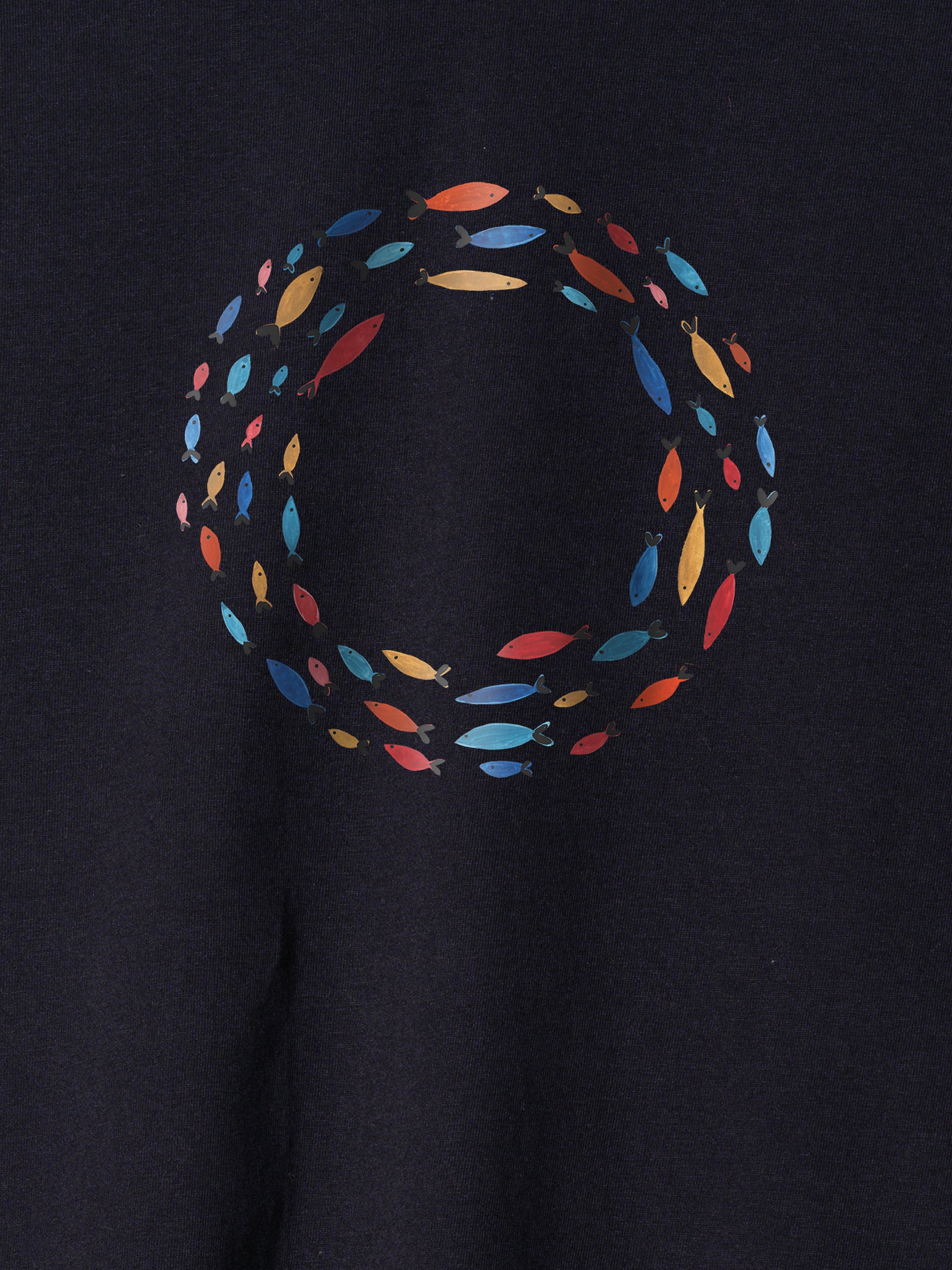 Aegean Fish Circle  - T-Shirts