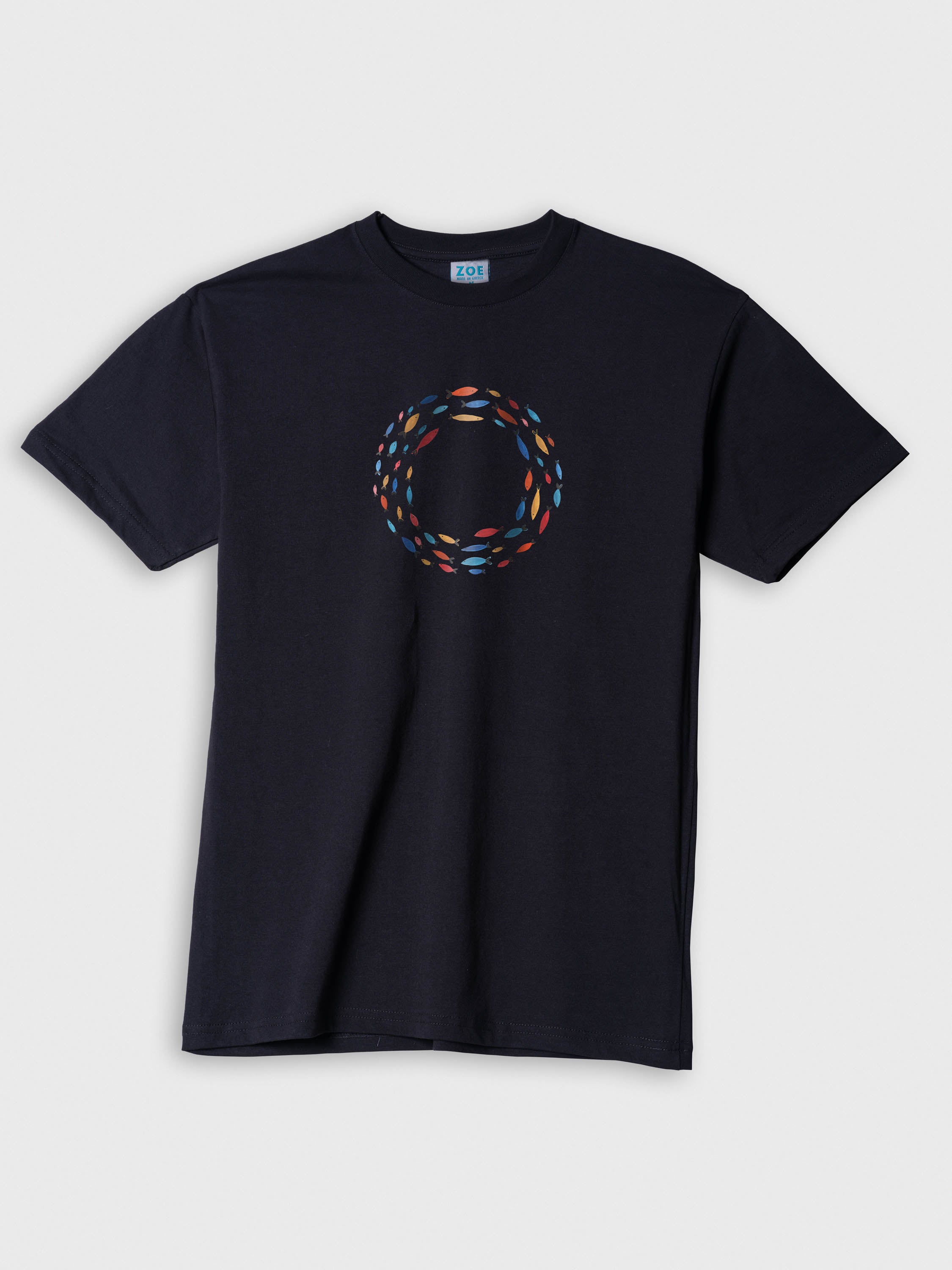 Aegean Fish Circle  - T-Shirts