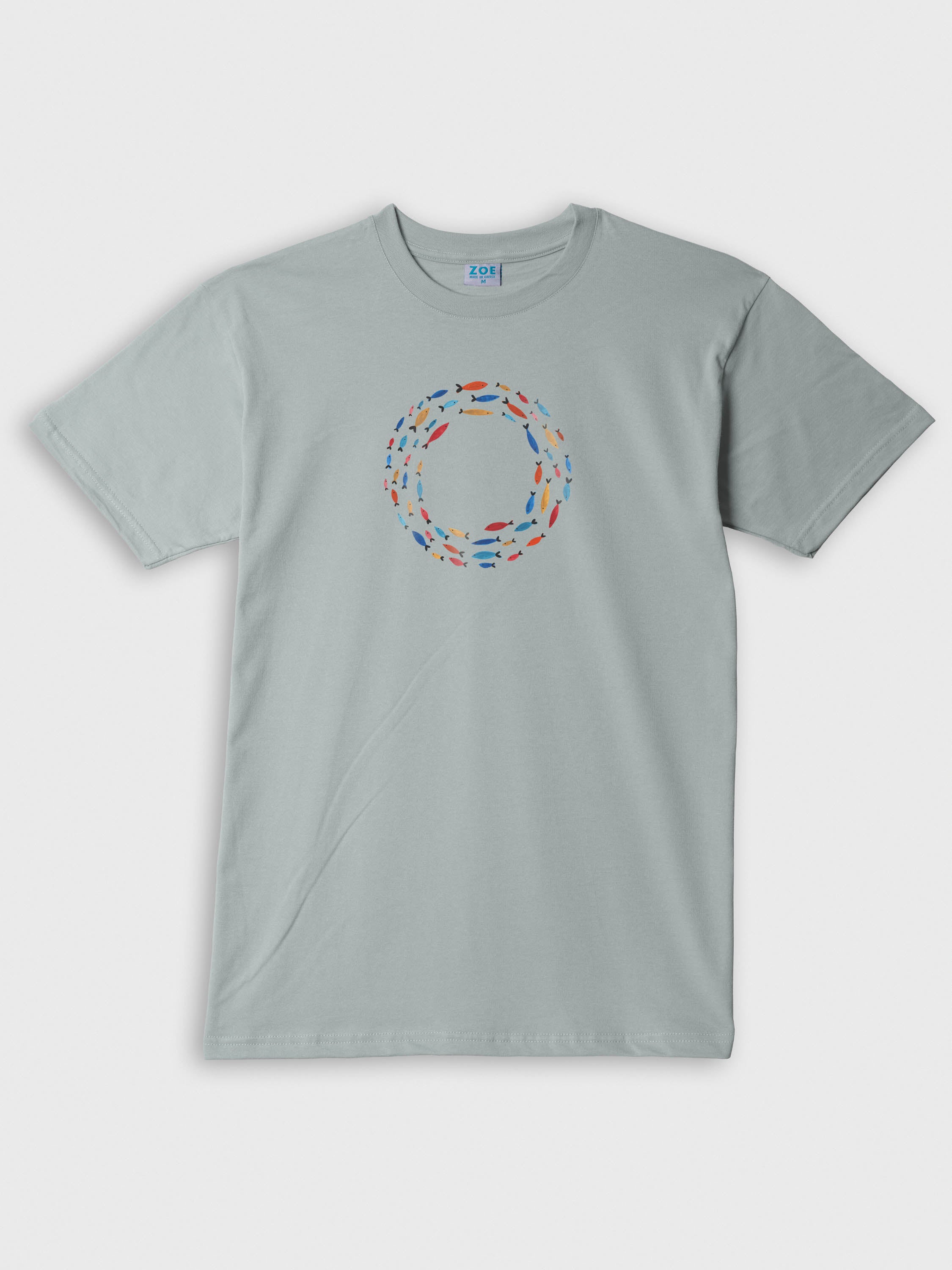 Aegean Fish Circle  - T-Shirts