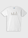 Cretan goats on a jagged ridge - T-Shirts