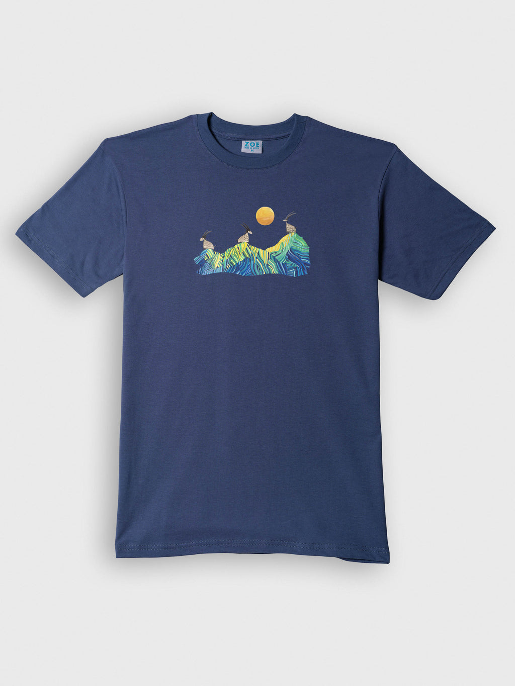 Cretan goats on a jagged ridge - T-Shirts
