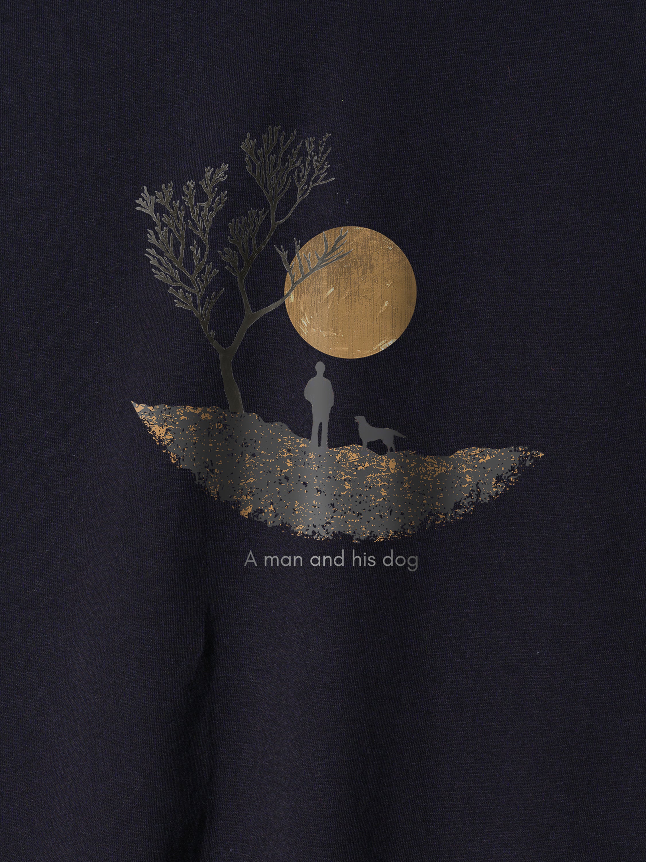 A Man & His Dog  - T-Shirts