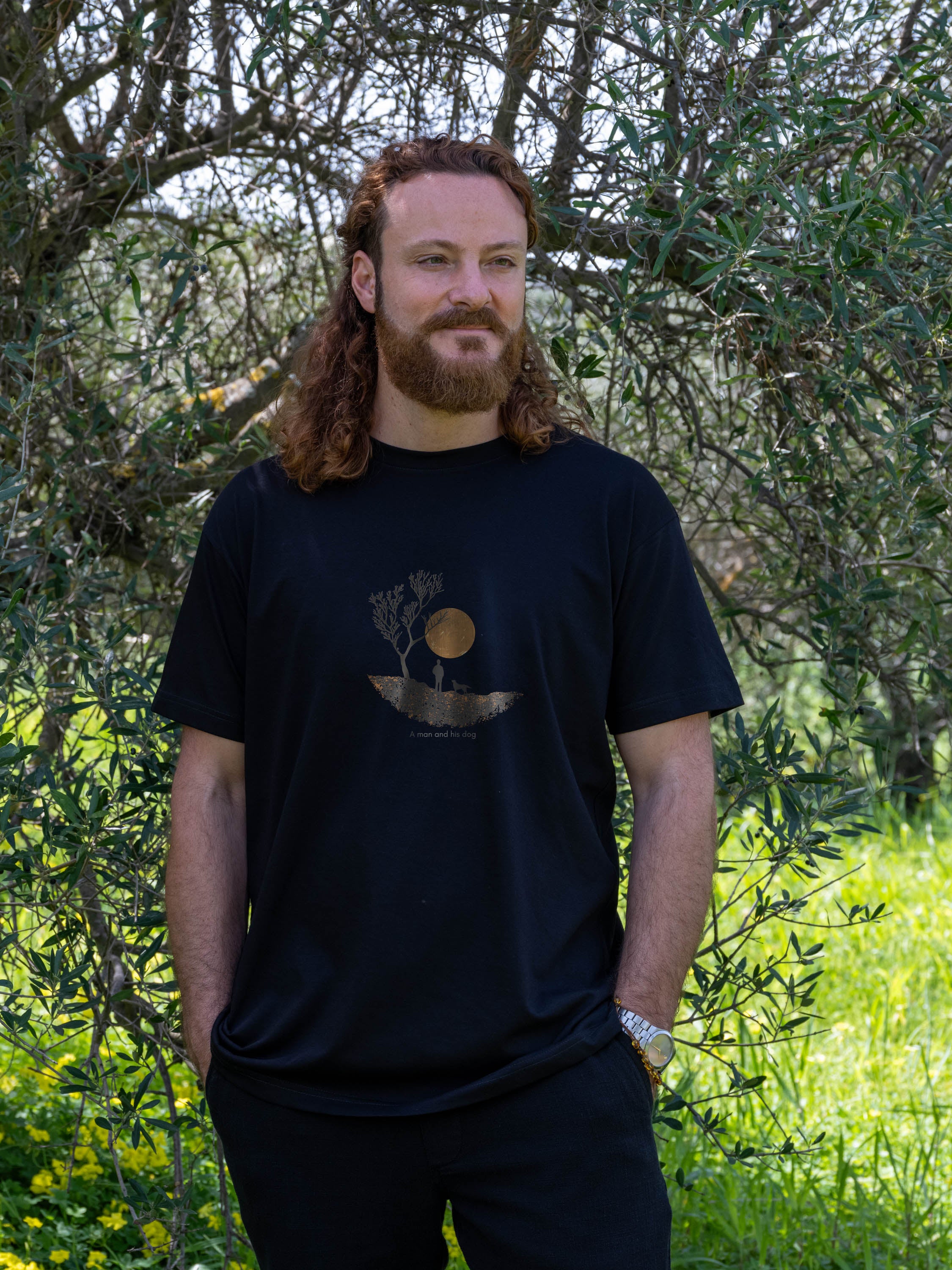 A Man & His Dog  - T-Shirts