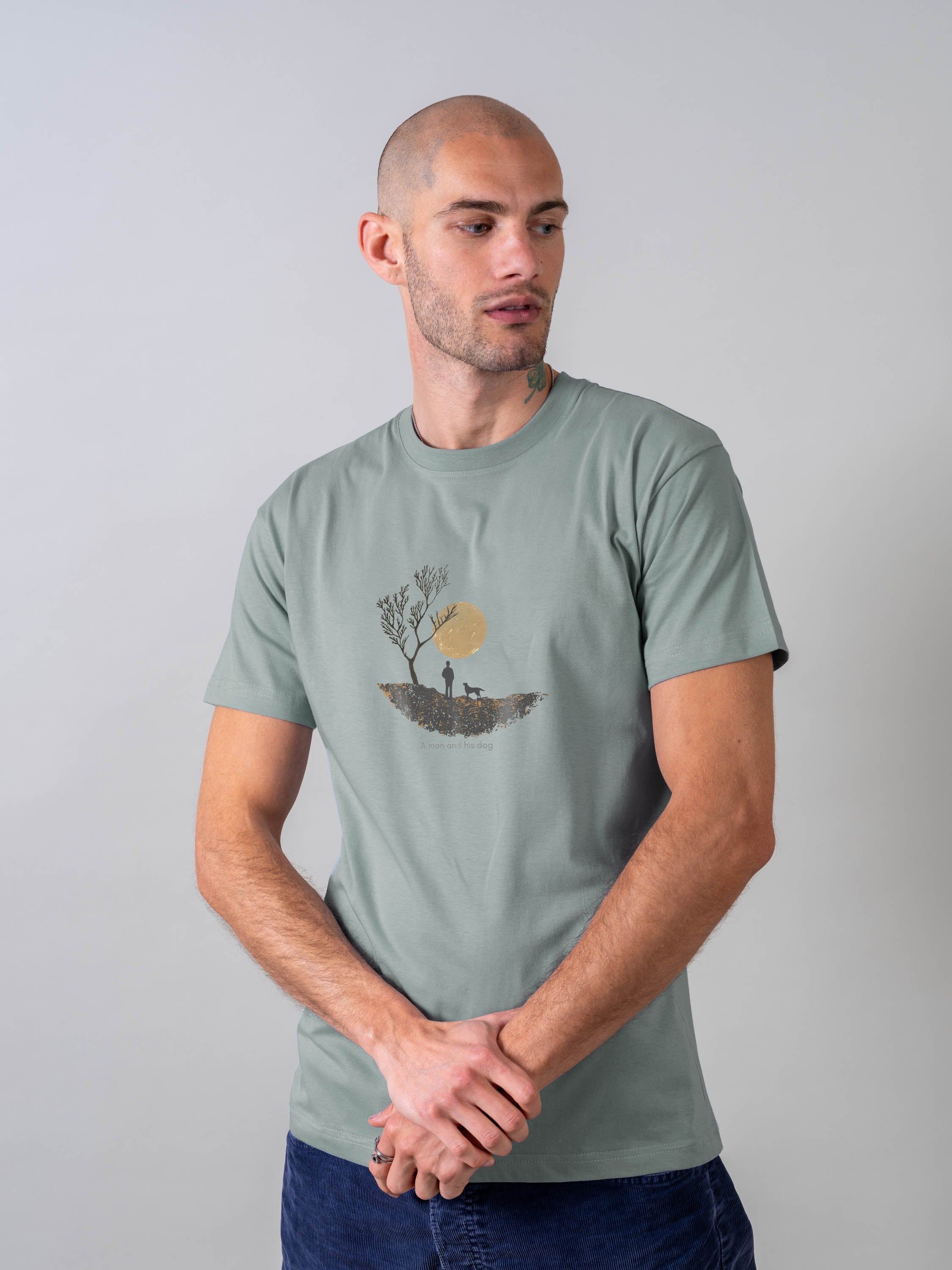 A Man & His Dog  - T-Shirts