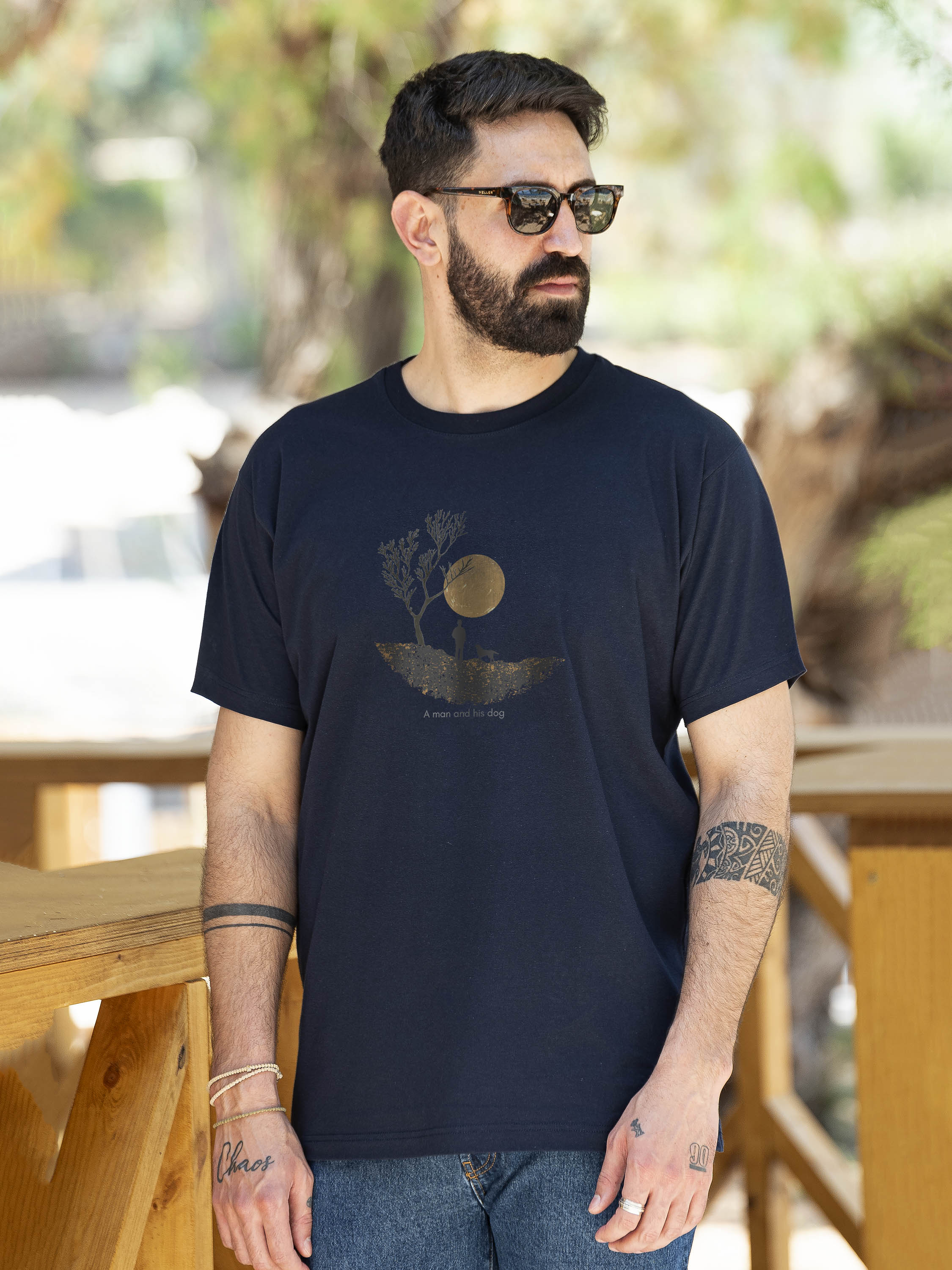 A Man & His Dog  - T-Shirts