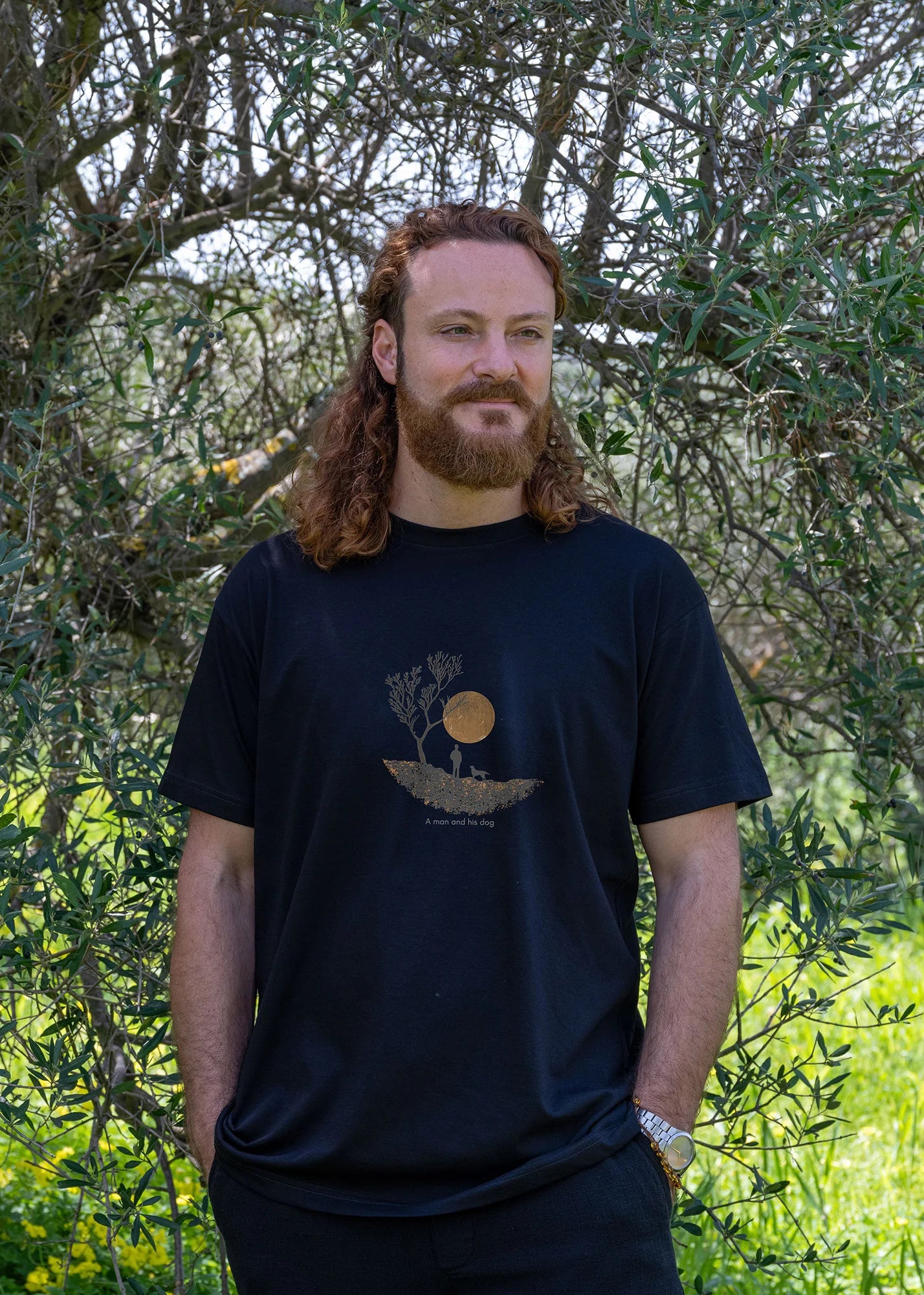 A Man & His Dog  - T-Shirts