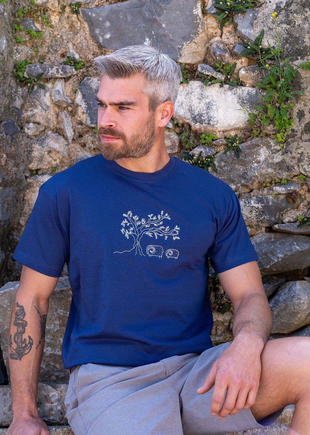 Olive Tree & Sheep  - T-Shirts