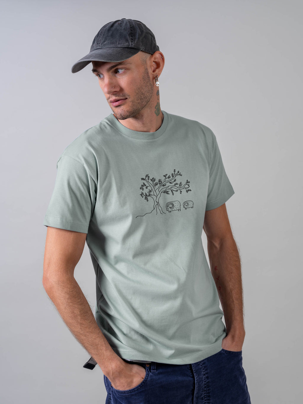 Olive Tree & Sheep  - T-Shirts