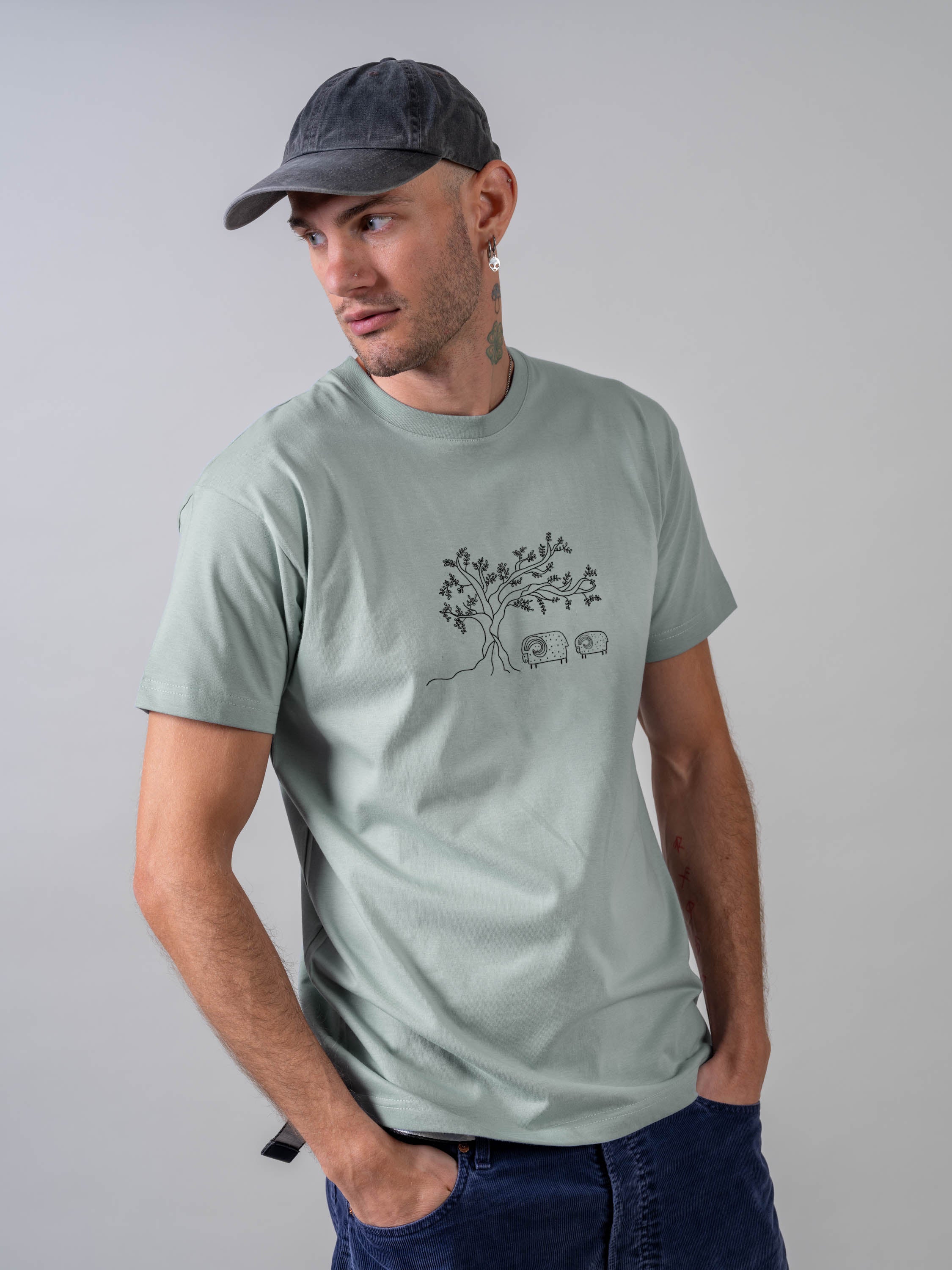 Olive Tree & Sheep  - T-Shirts