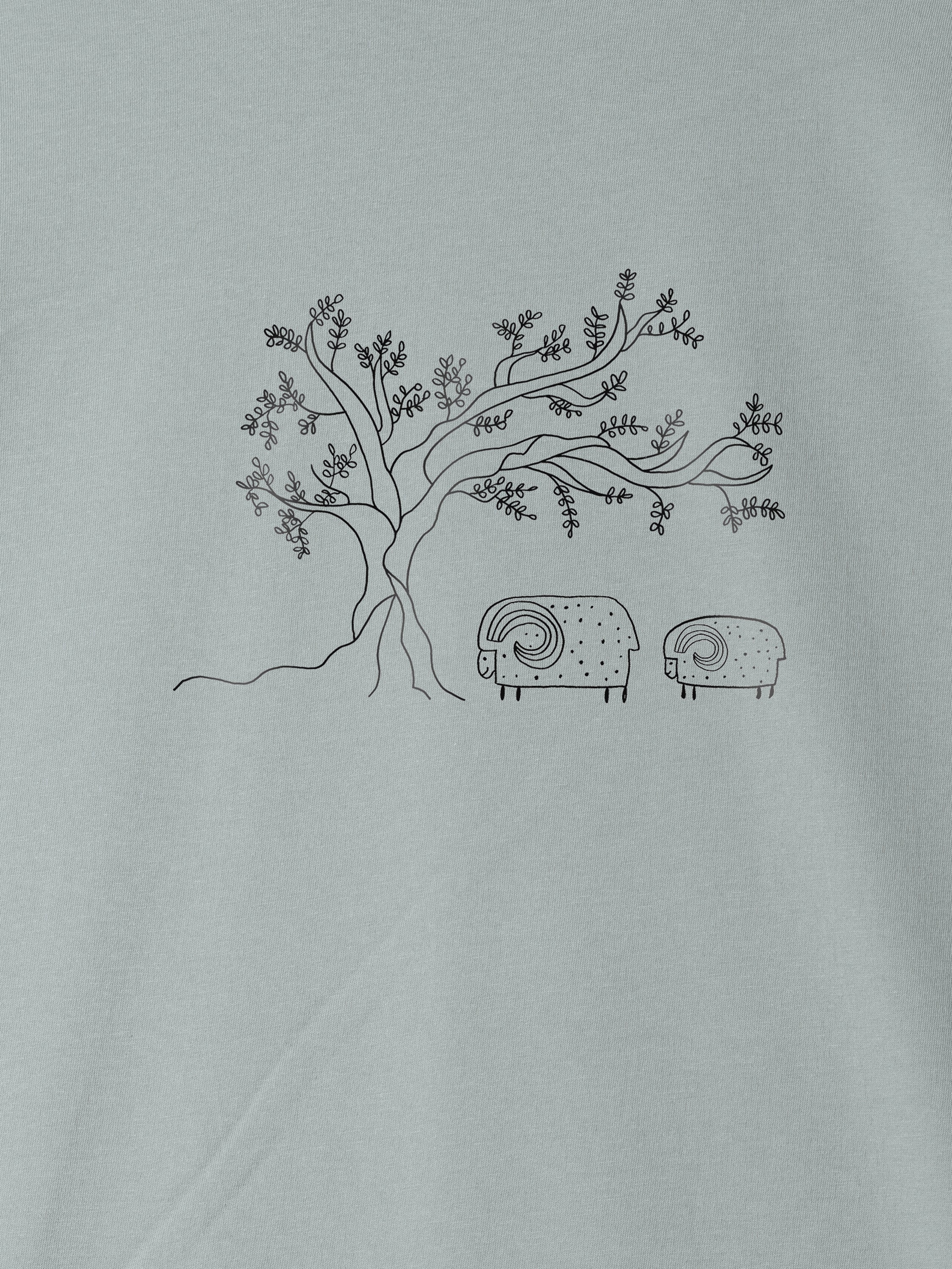 Olive Tree & Sheep  - T-Shirts