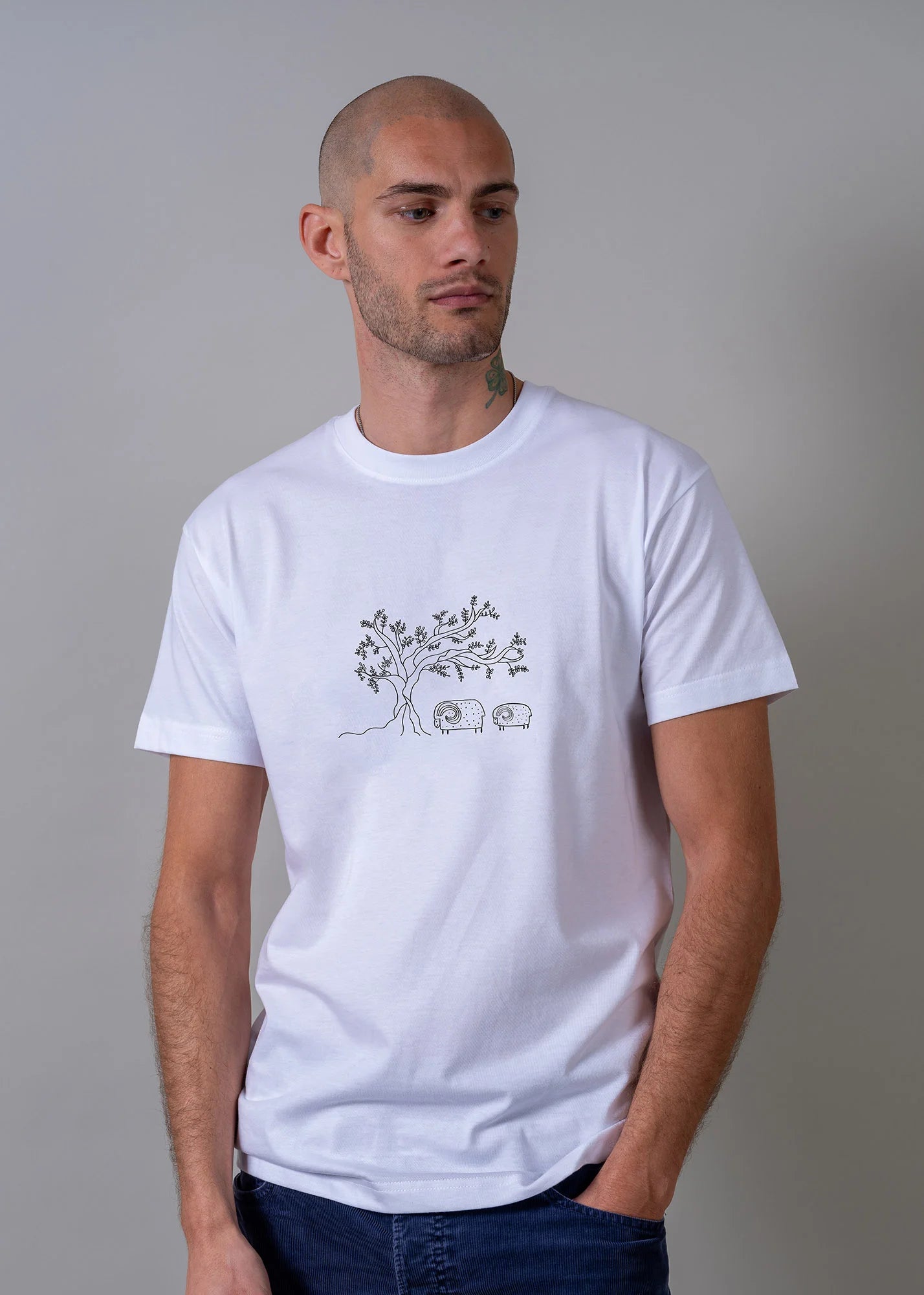 Olive Tree & Sheep  - T-Shirts