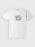 ZOE white T-shirt with tree and van graphic, Greek cotton, original art, Crete-inspired design